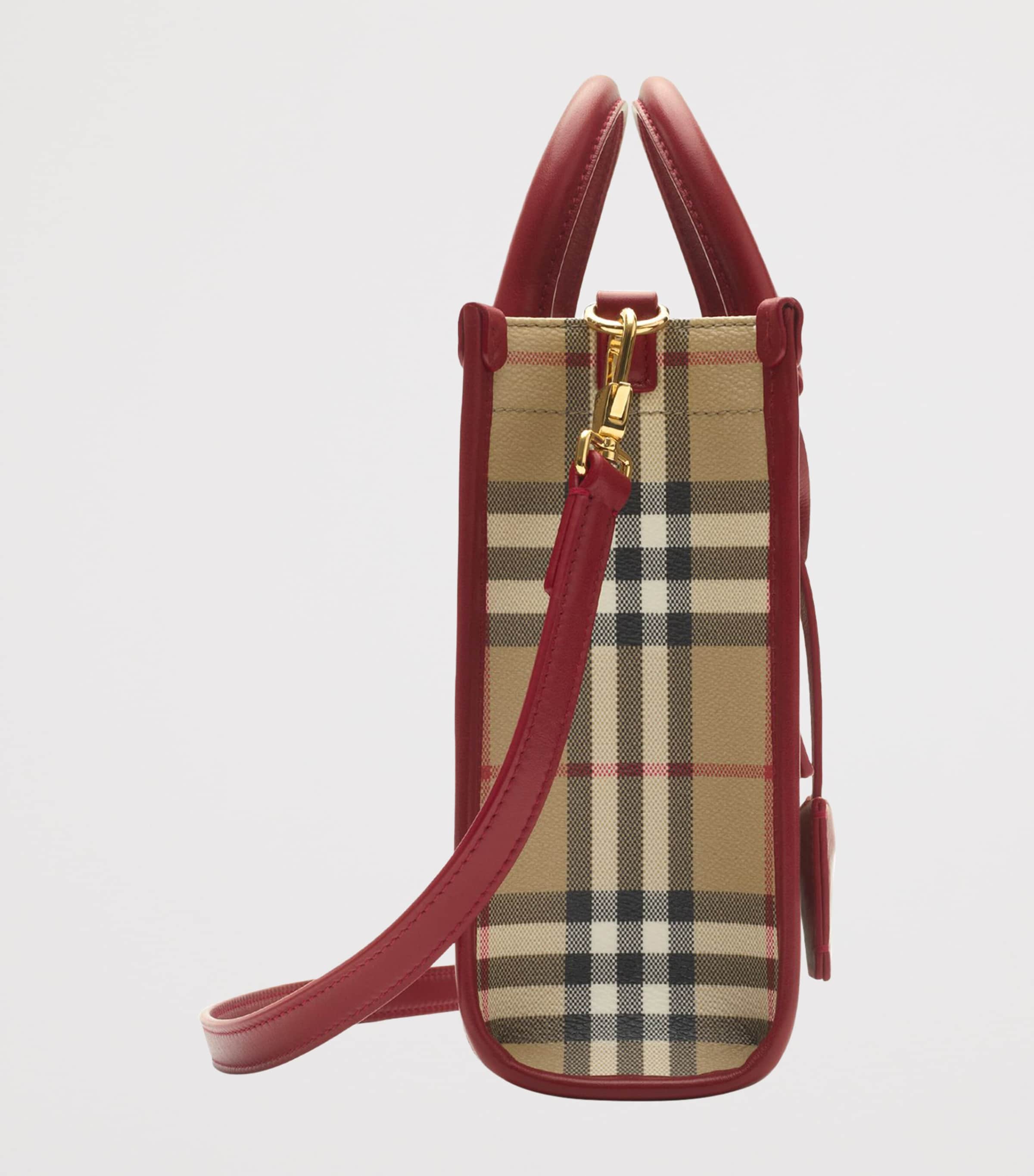 Mini Check Freya Tote Bag VNTG CHKRUBY Image 4