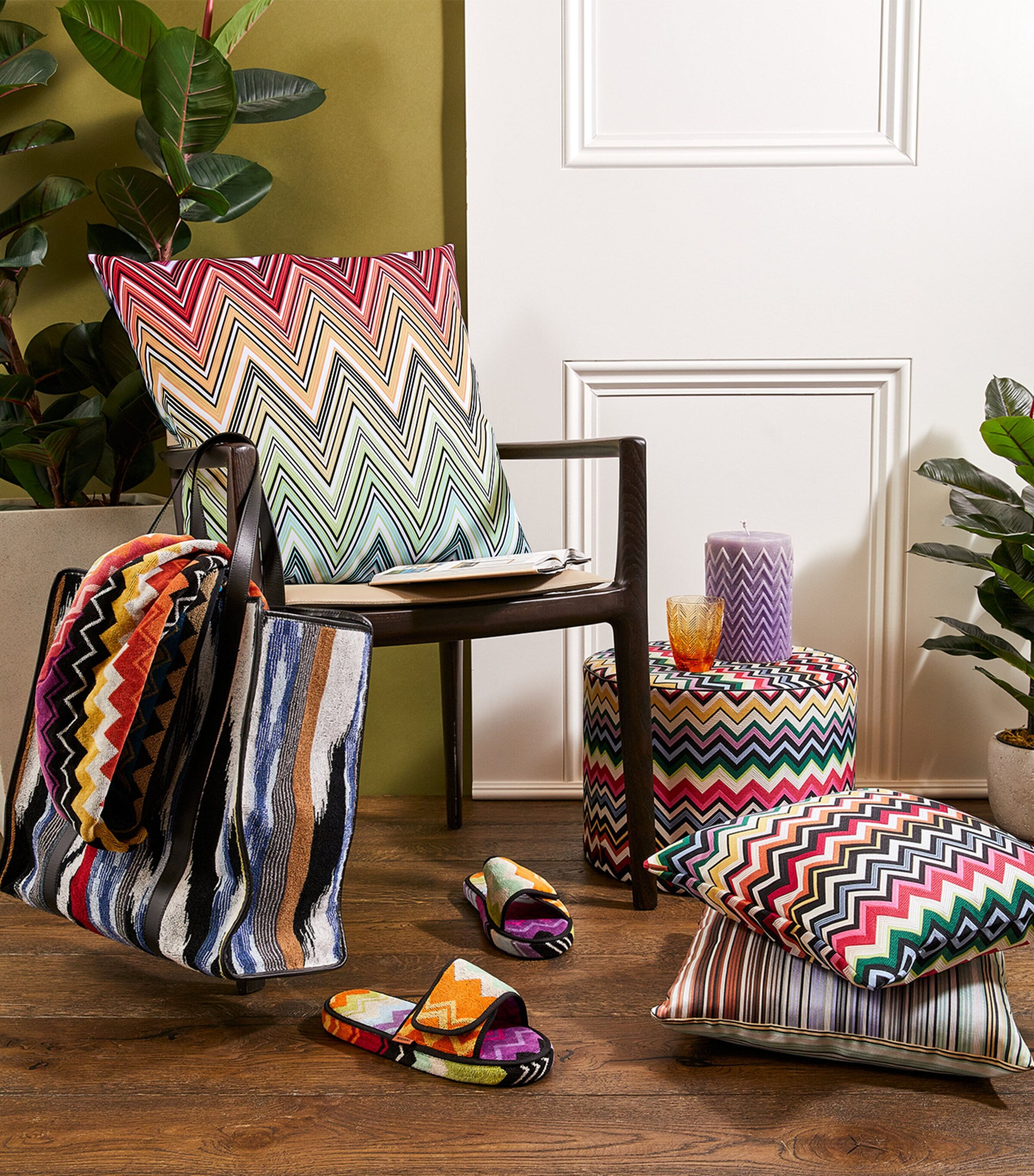 Zigzag Kew Outdoor Cushion (60cm x 60cm) NO COLOUR Image 4