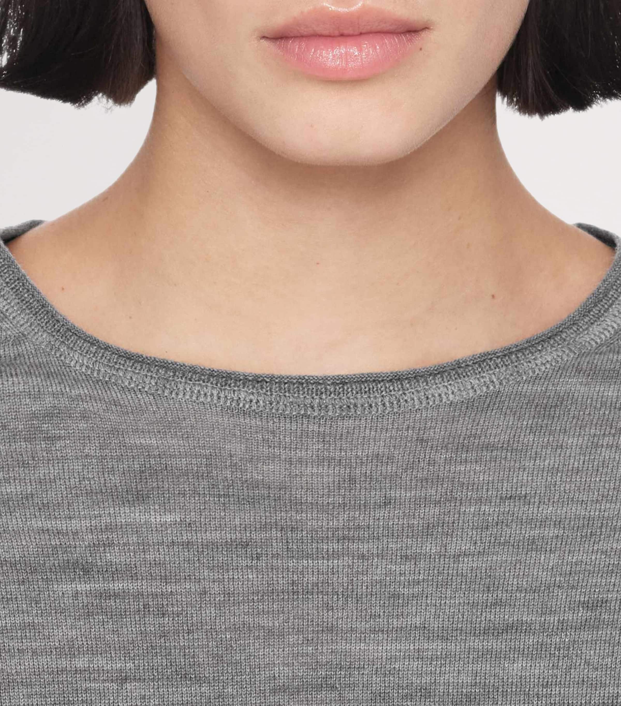 AllSaints Womens Merino Wool Coyte Sweater Grey Marl Image 5