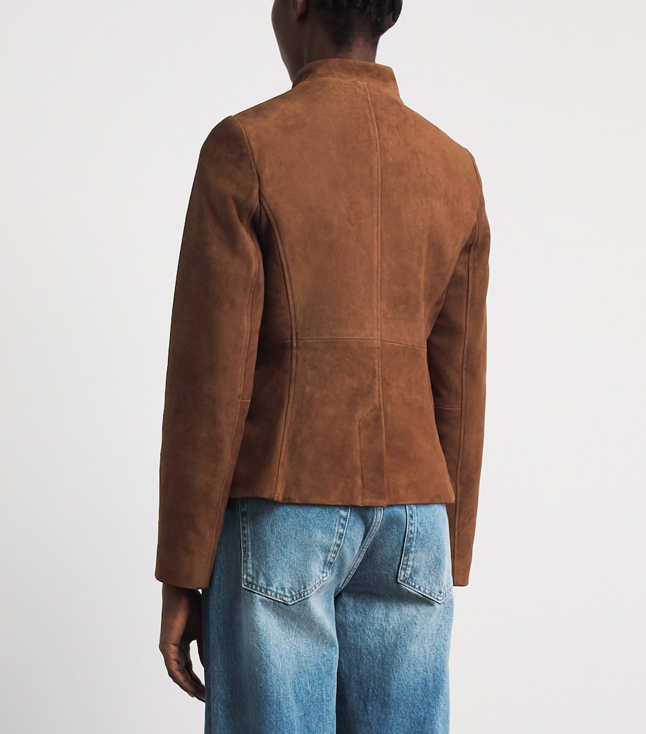 Rag & Bone Womens Suede Mercer Blazer Brown Image 5
