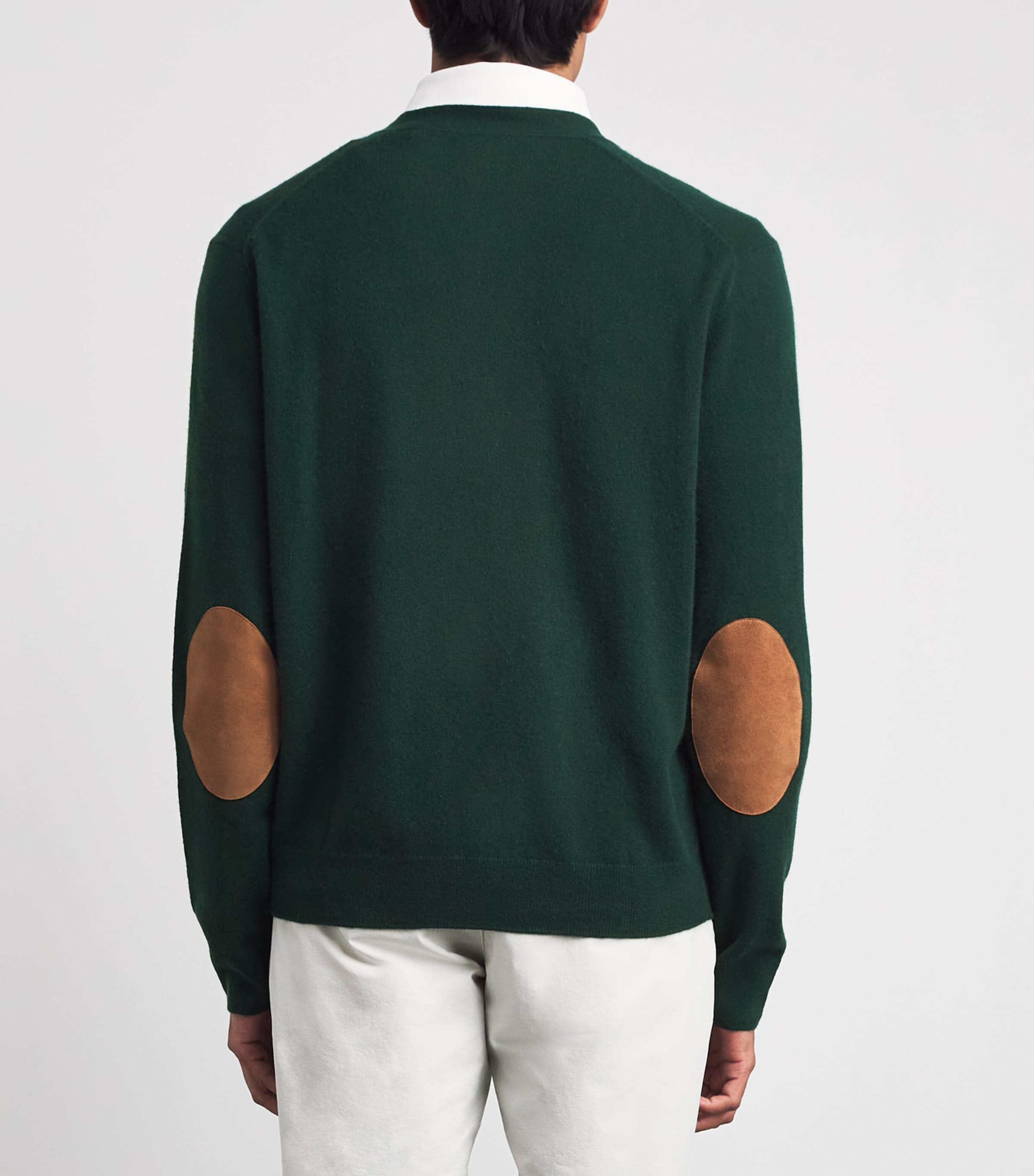 RLX Ralph Lauren Mens Cashmere-Suede Cardigan Moss Agate Image 5