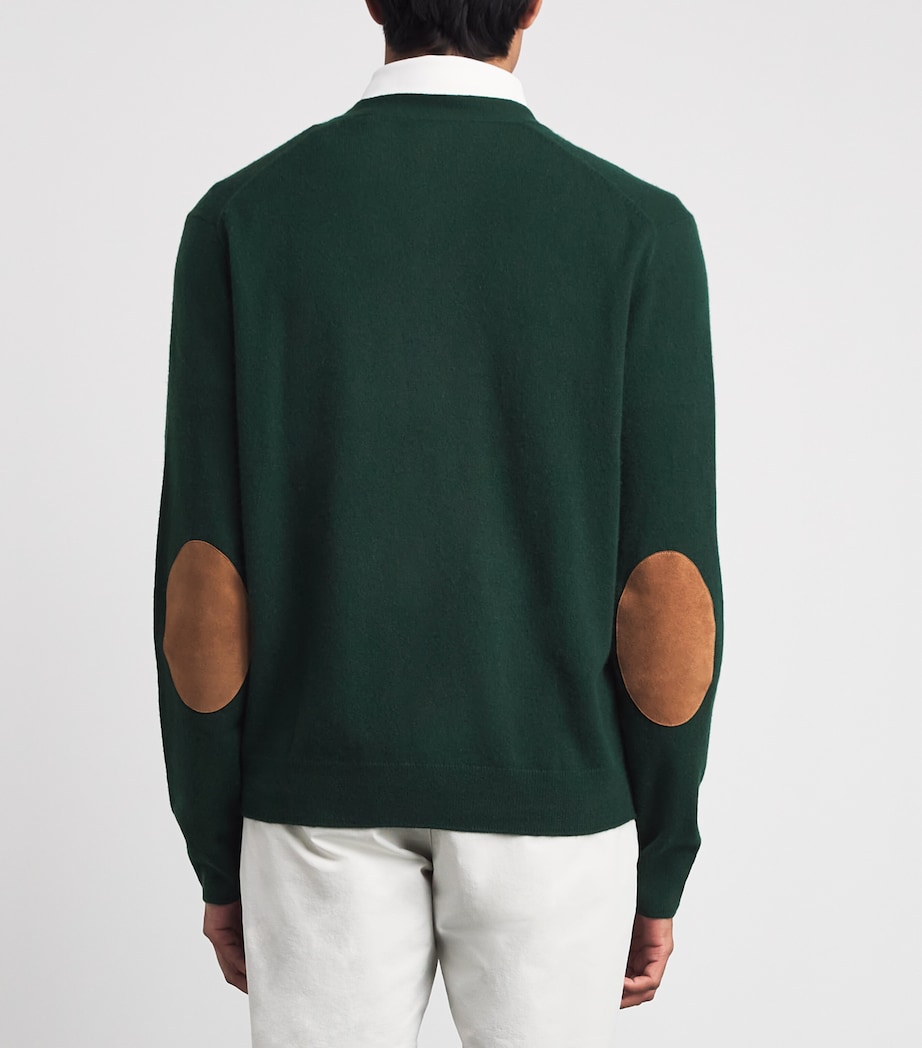 RLX Ralph Lauren Mens Cashmere-Suede Cardigan Moss Agate Image 5
