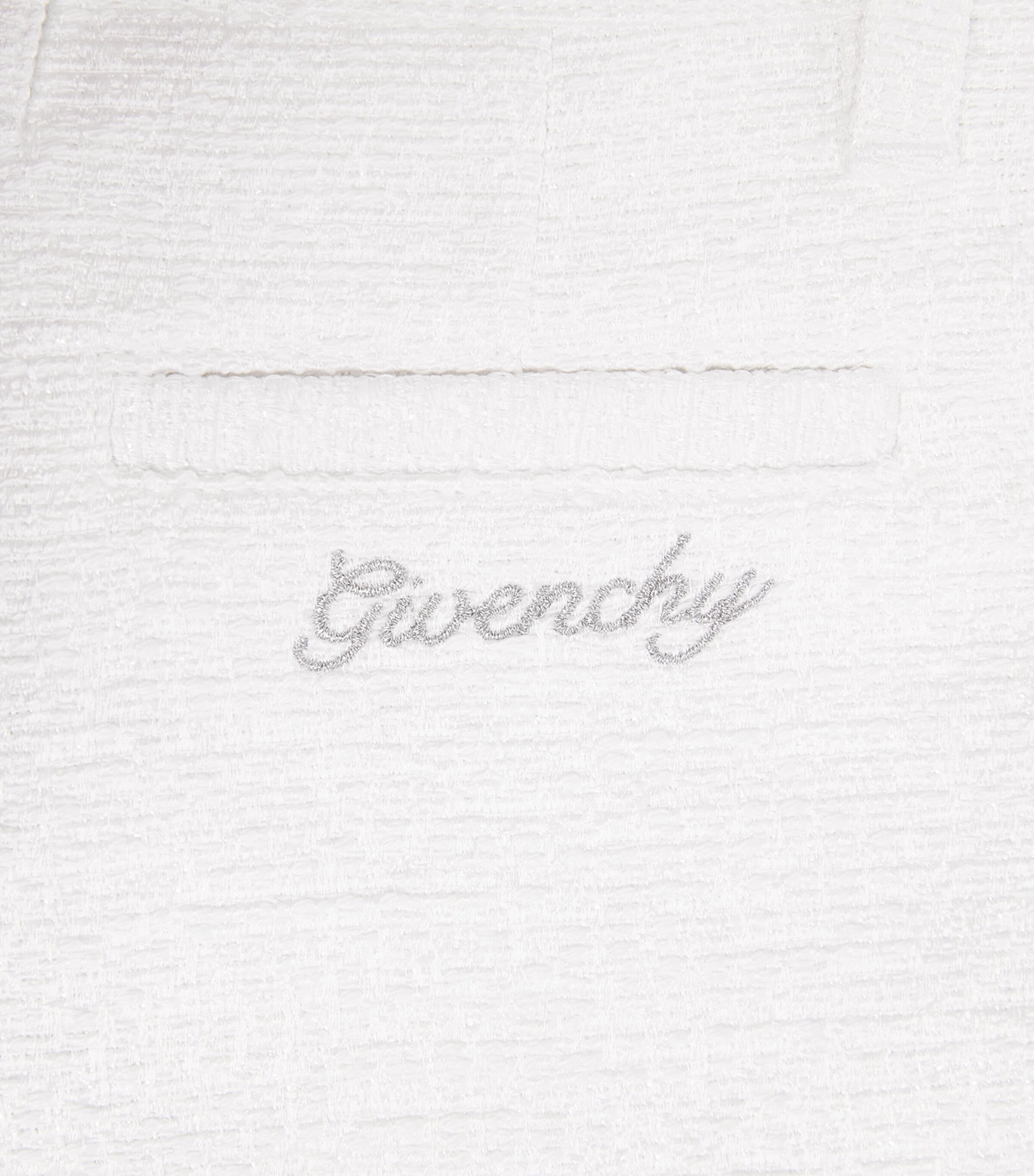 Givenchy Kids Tweed Embroidered-Logo Shorts (4-12+ Years) White Image 4