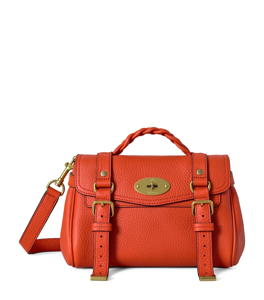 Mulberry Leather Alexa Cross-Body Bag Coral Orange Image 1