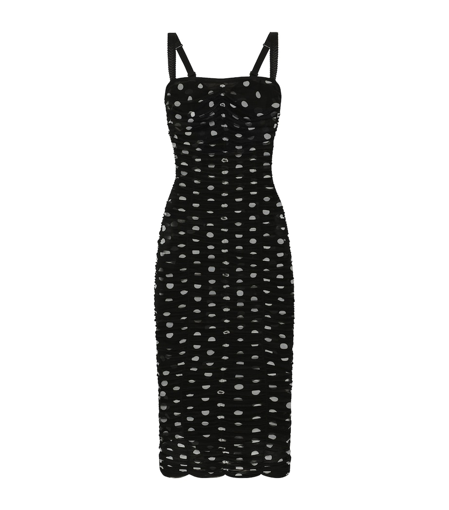 Ruched Polka-Dot Dress HNZRW-POIS MED Image 1