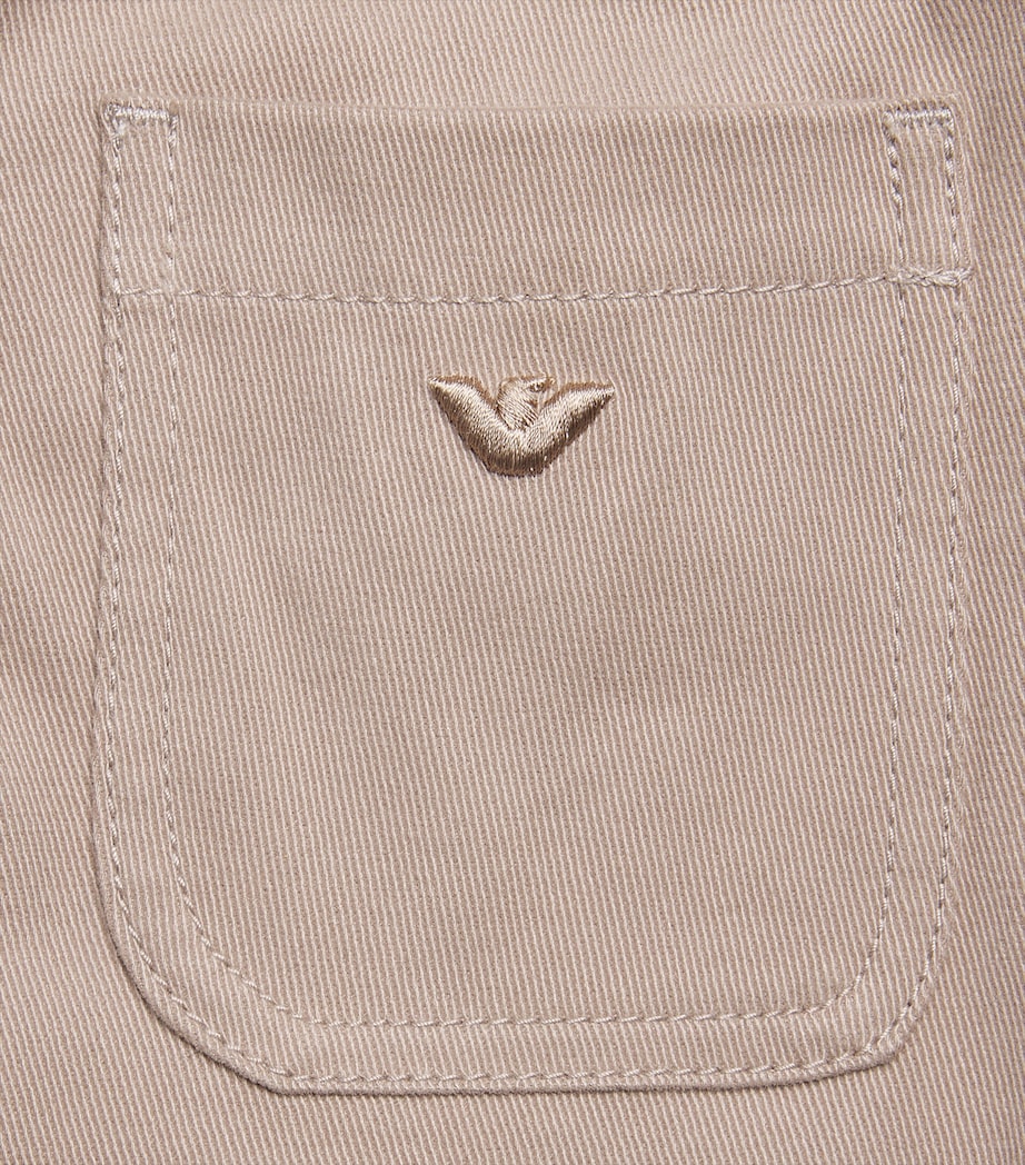 Emporio Armani Kids Straight-Leg Trousers (6-36 Months) Etherea Image 2