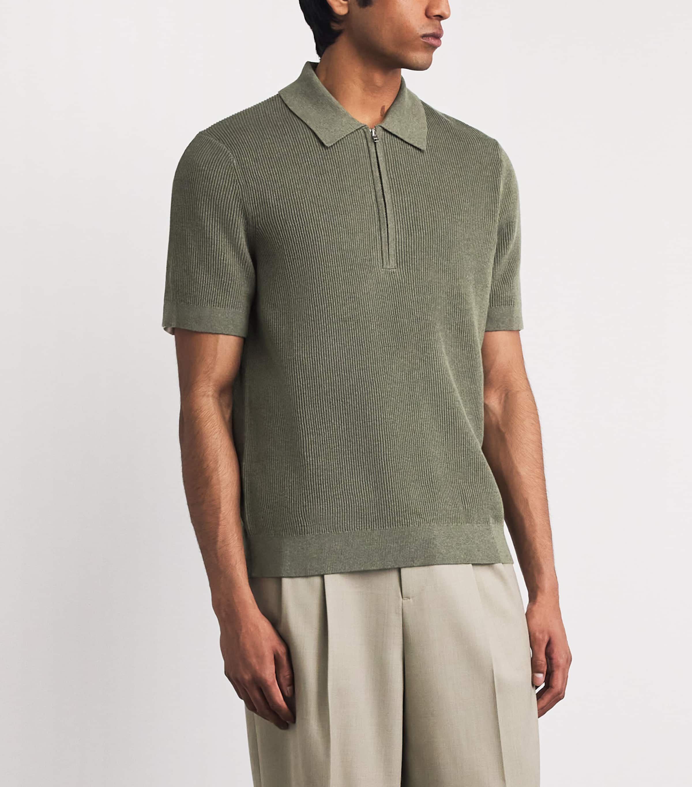 NN.07 Mens Organic Cotton Hansie Polo Shirt Capers Image 4
