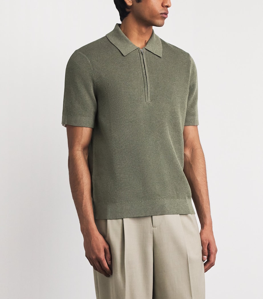NN.07 Mens Organic Cotton Hansie Polo Shirt Capers Image 4