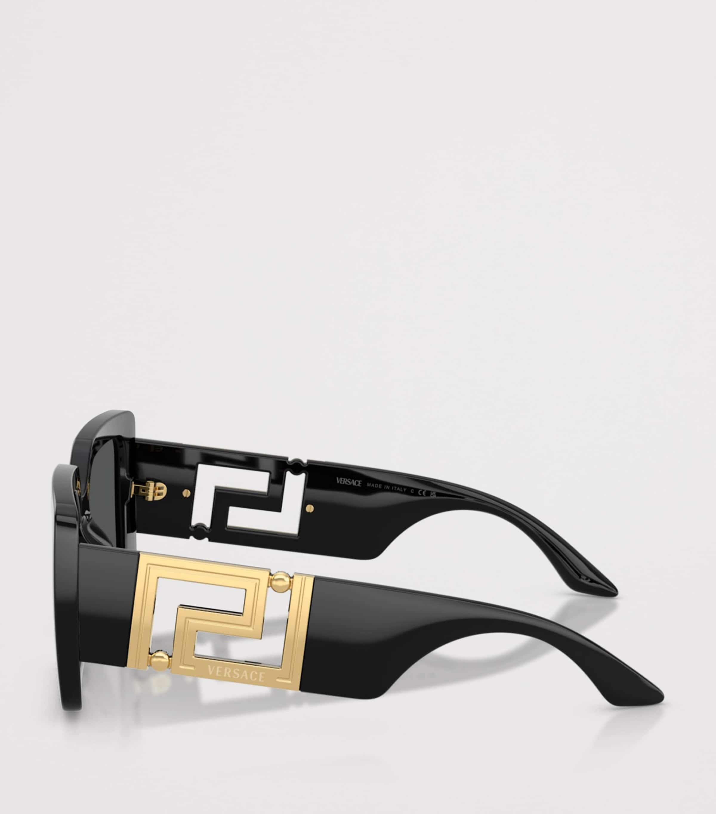 Versace Injected VE4505U Square Sunglasses Black Image 3
