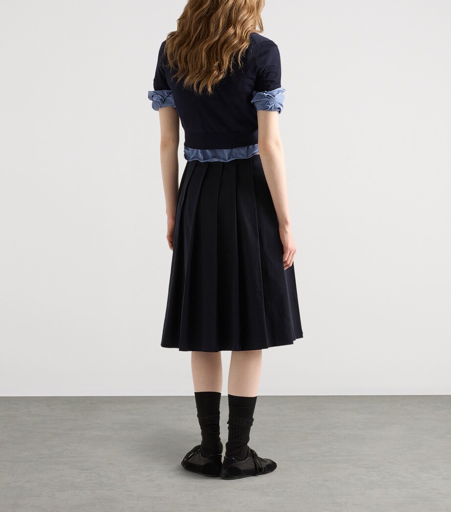 Pleated Midi Skirt F0008 Image 5