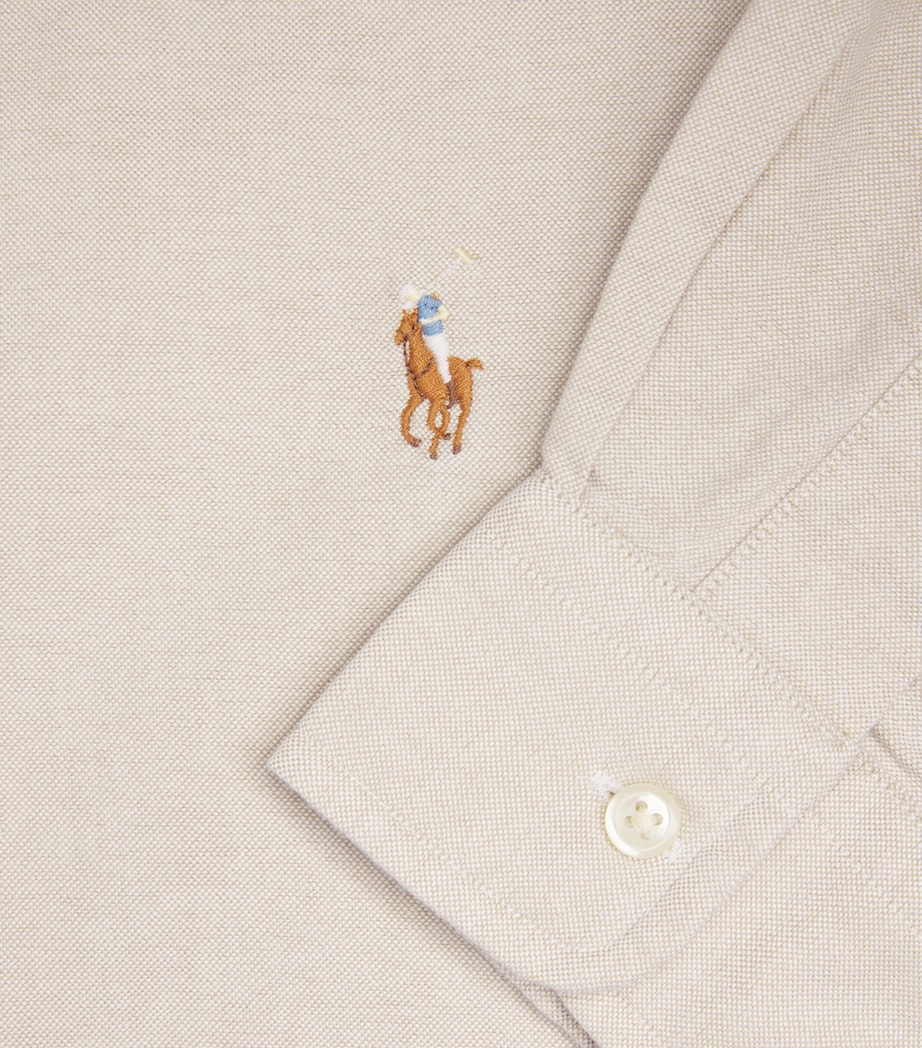 Cotton Oxford Shirt BEIGE/KHAKI Image 5