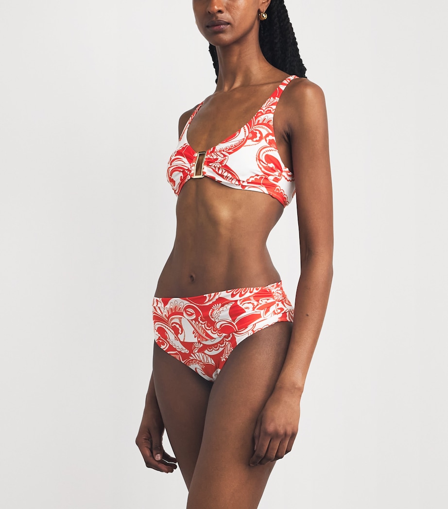 Melissa Odabash Womens Floral Bel Air Bikini Bottoms Floral Image 2