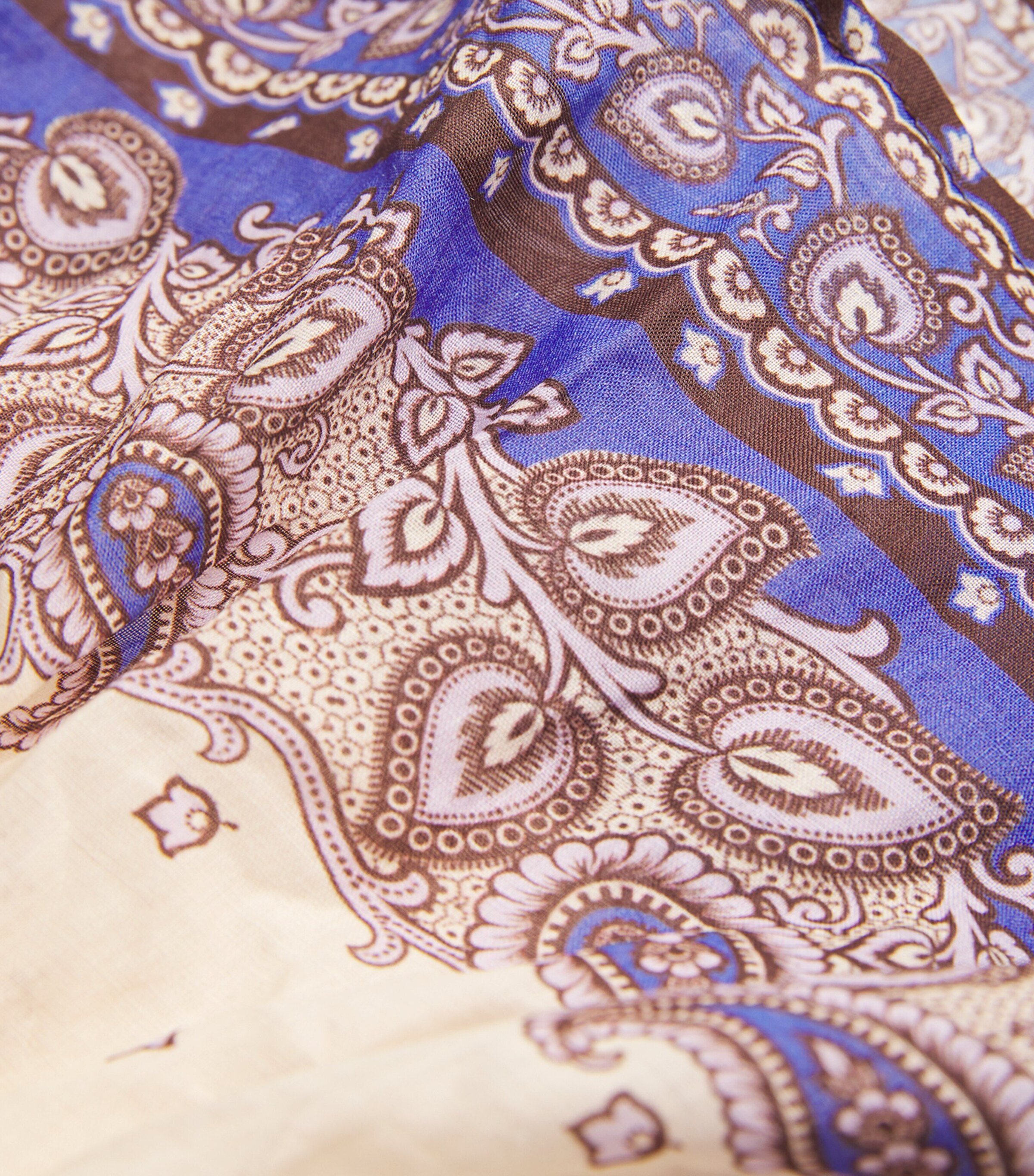 Ramie Peplum Maxine Cami Top PURPLE PAISLEY Image 5