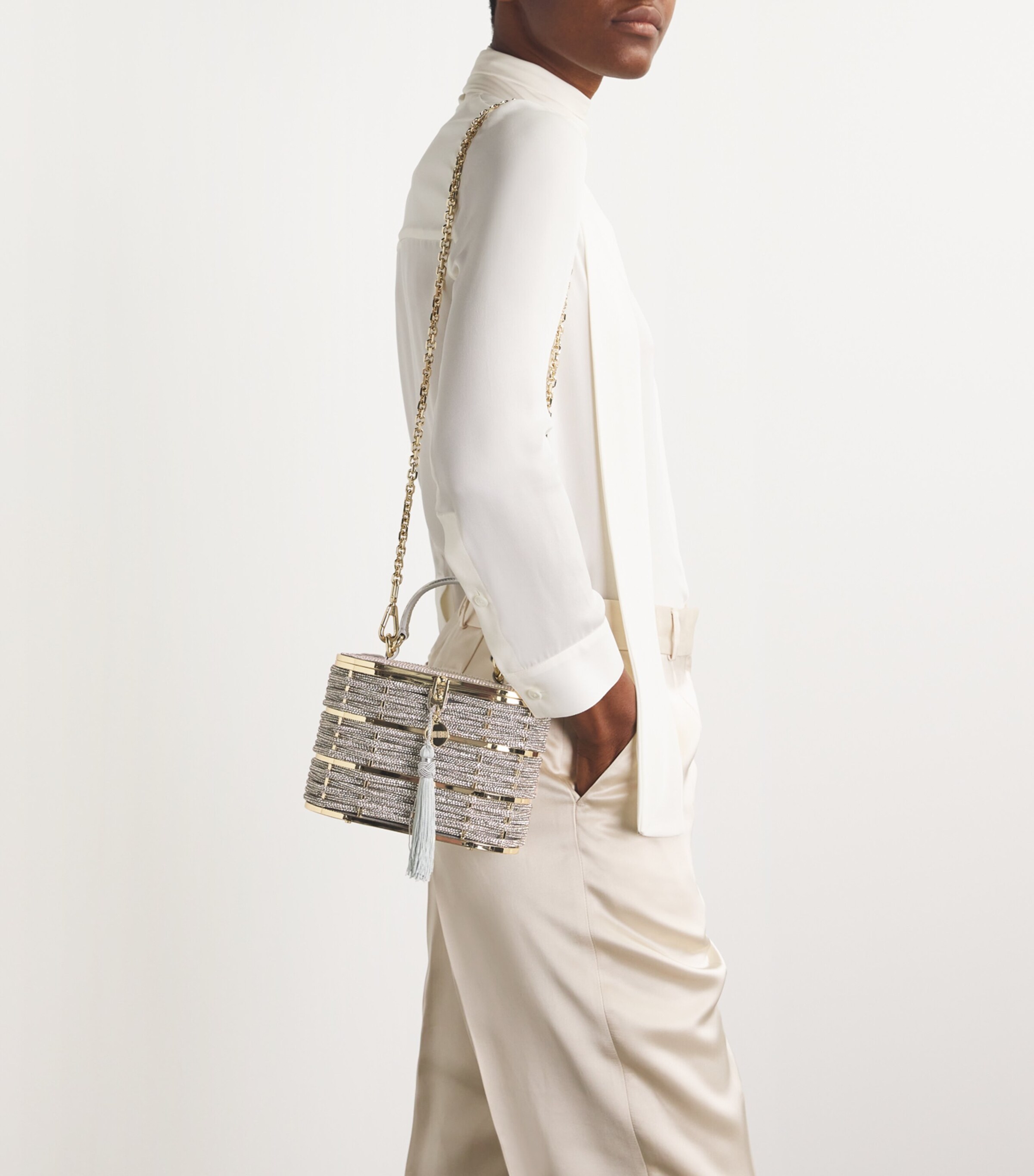 Willow Basket Top-Handle Bag CRHIN CHMPGN RHNE Image 2