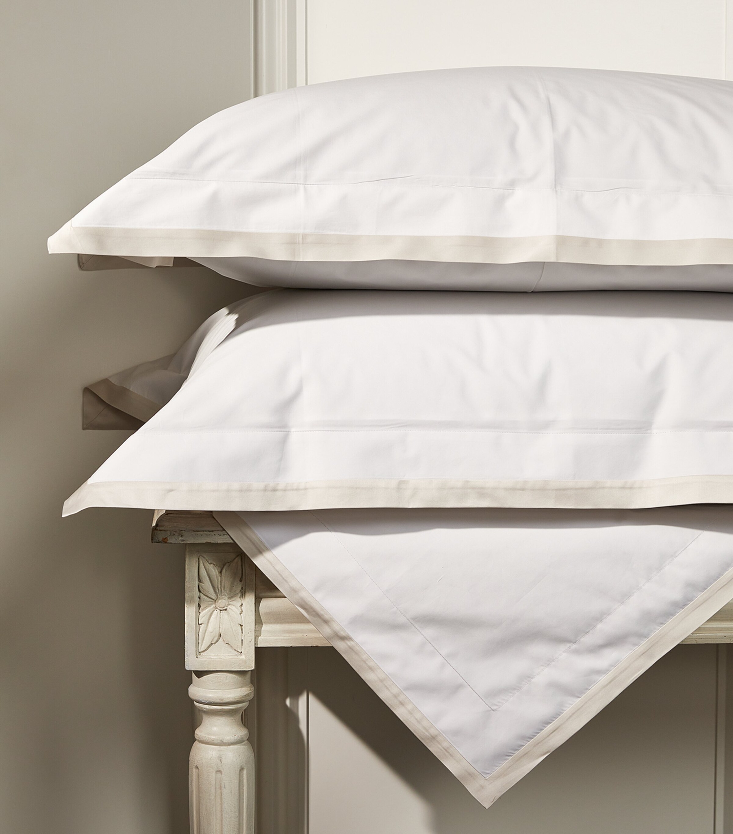 Celso De Lemos Hella Oxford Pillowcase (50cm x 75cm) Nacre Image 4