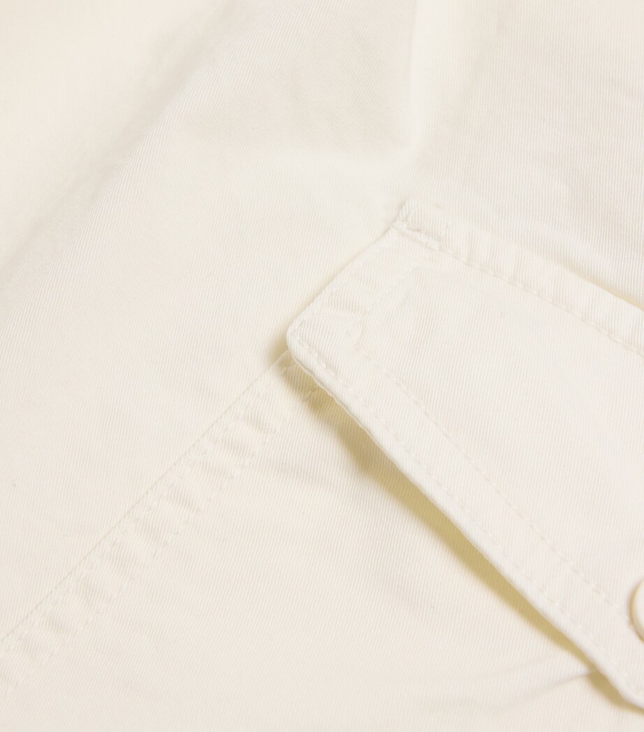 Il Gufo Cotton Straight Trousers (3-12 Years) Milk Image 3