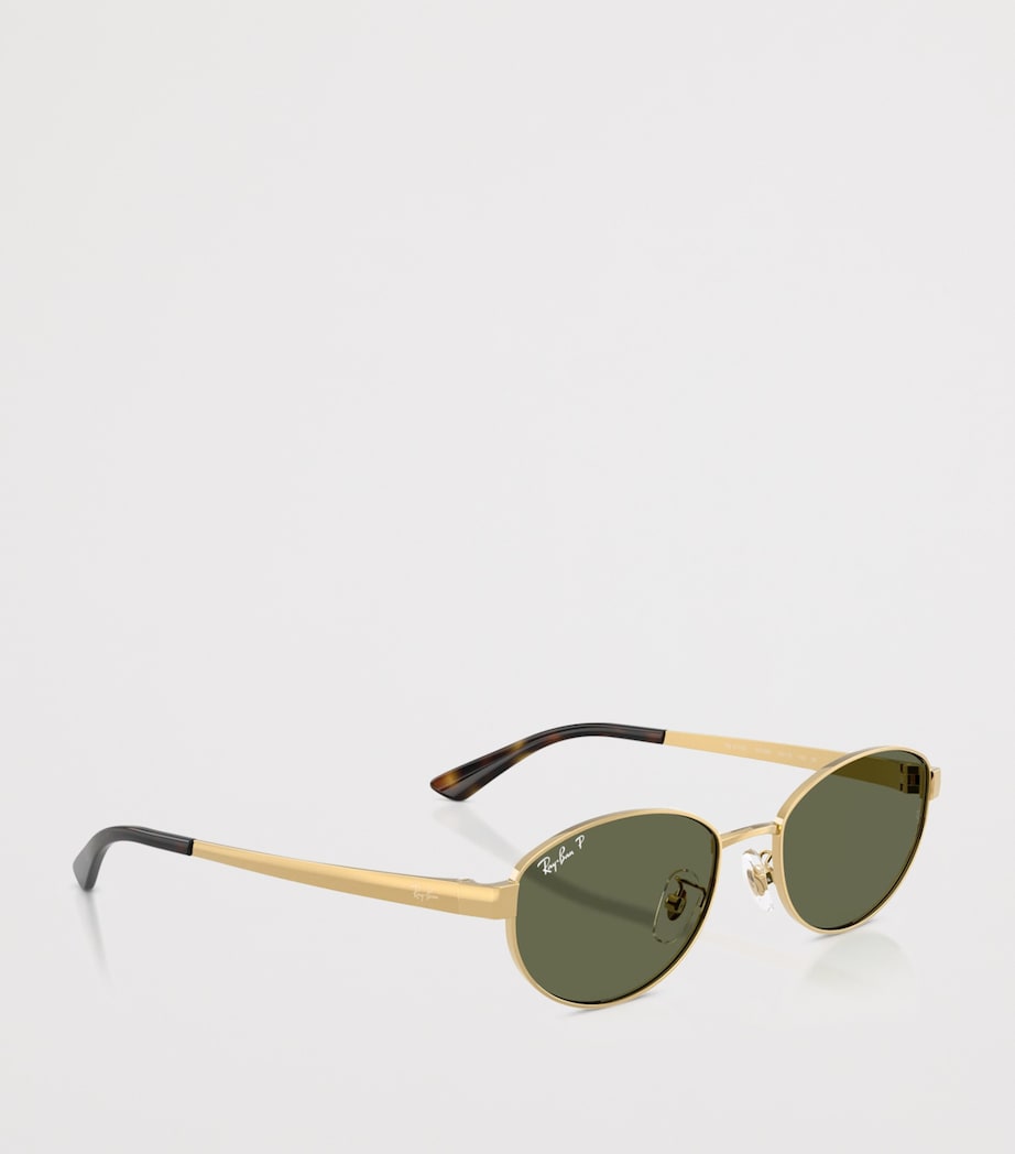 RB3774D Metal Oval Sunglasses 001/9A Image 6