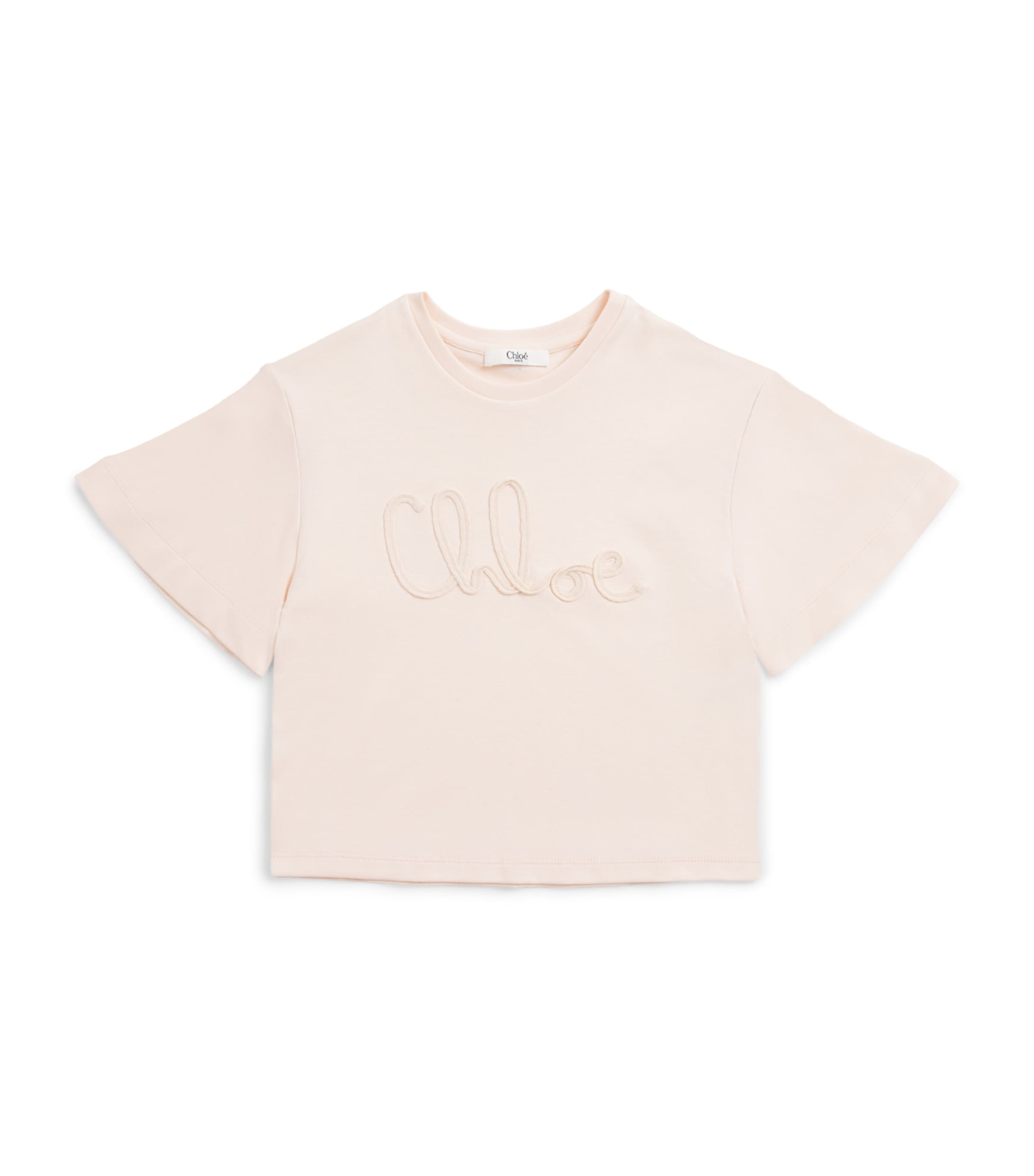 Chloé Kids Logo T-Shirt (2-14 Years) Pink Image 1
