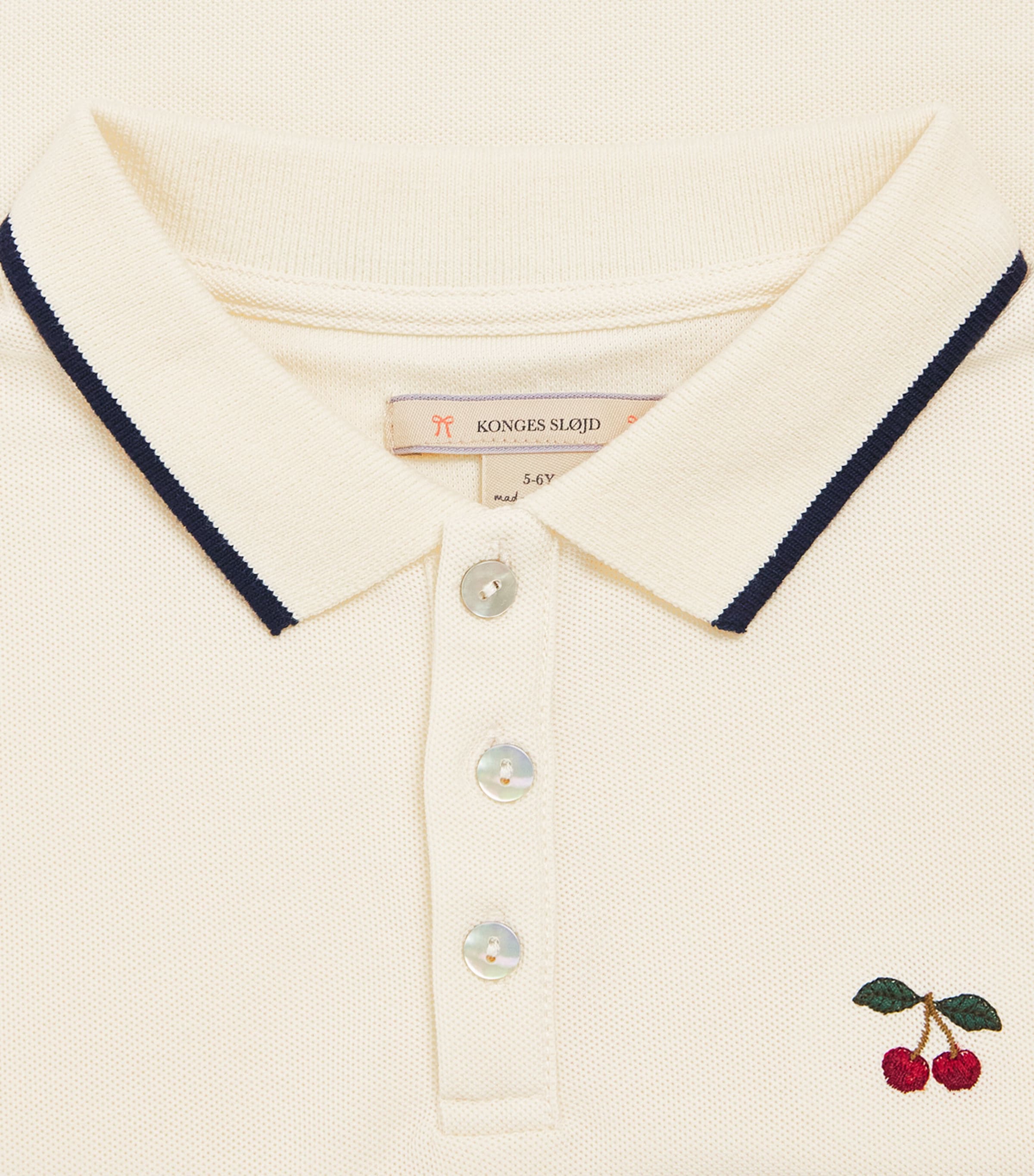 KONGES SLOJD Cotton-Blend Polo Shirt (6 Months-10 Years) Antique Image 3