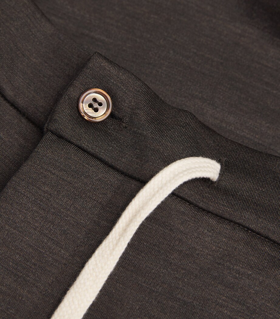 Marco Pescarolo Mens Virgin Wool Drawstring Tailored Trousers Image 5