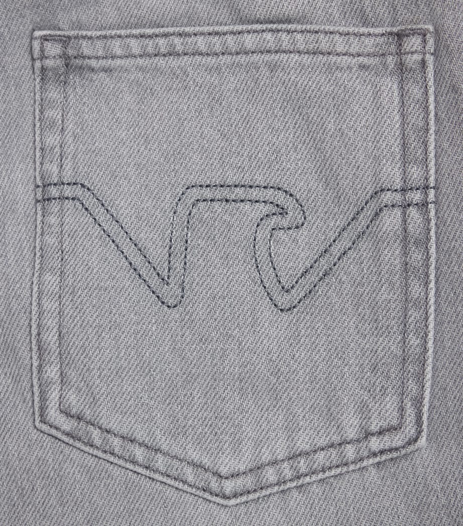 Emporio Armani Kids Straight Jeans (4-16 Years) Denim Gray Image 3