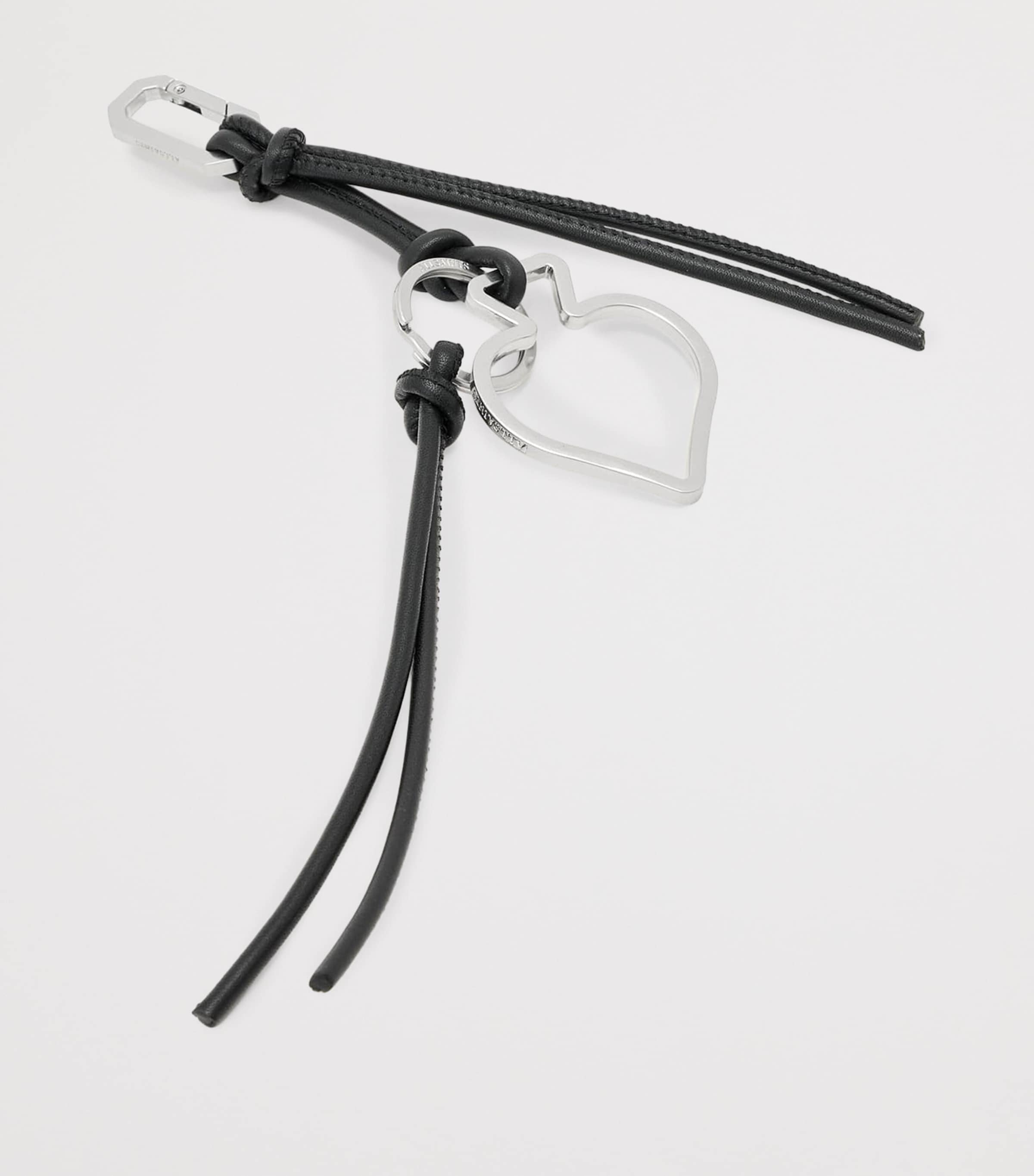 AllSaints Metal Spades Keyring Black/silver Image 2