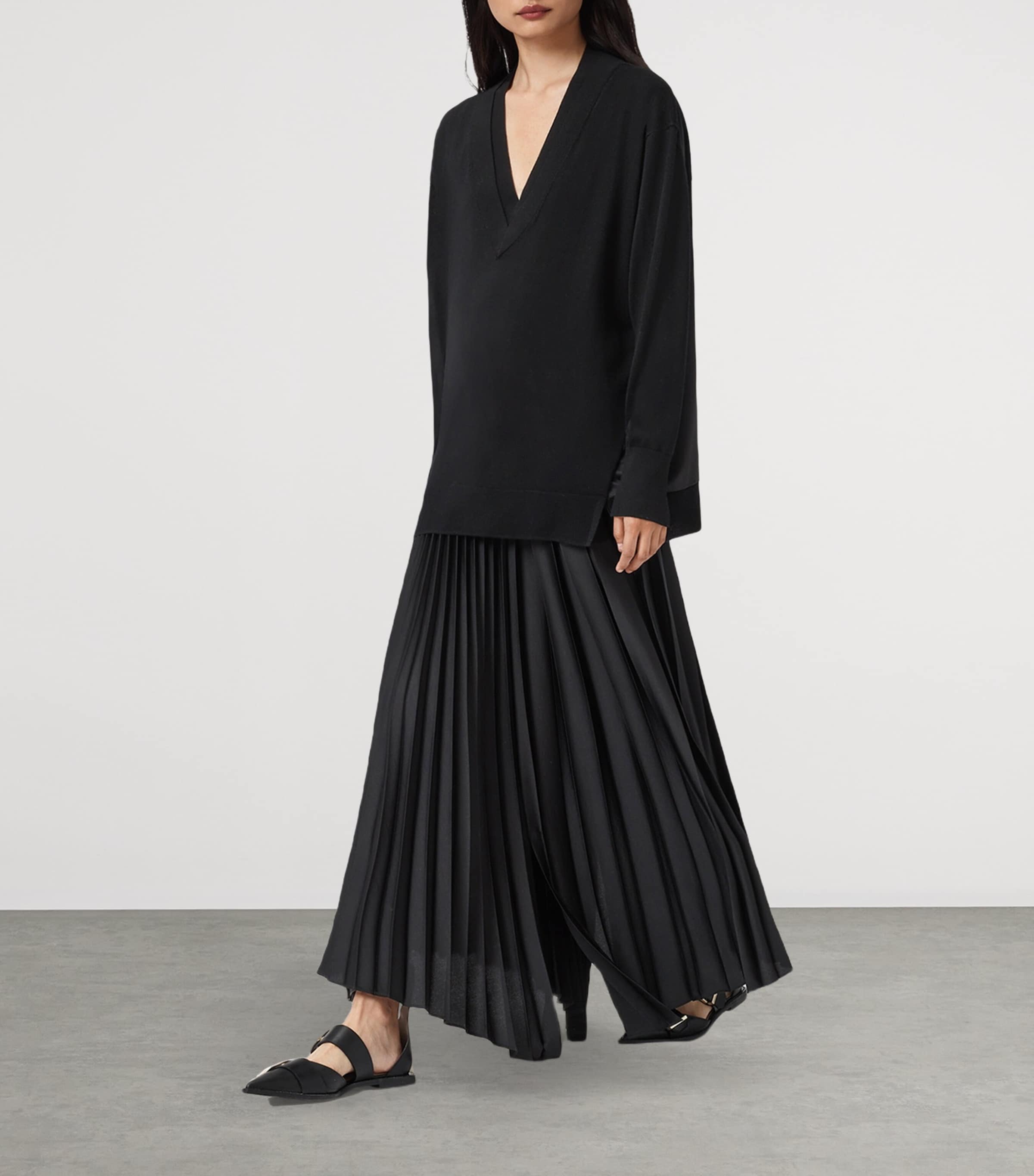 Wool Bern Sweater BLACK Image 2