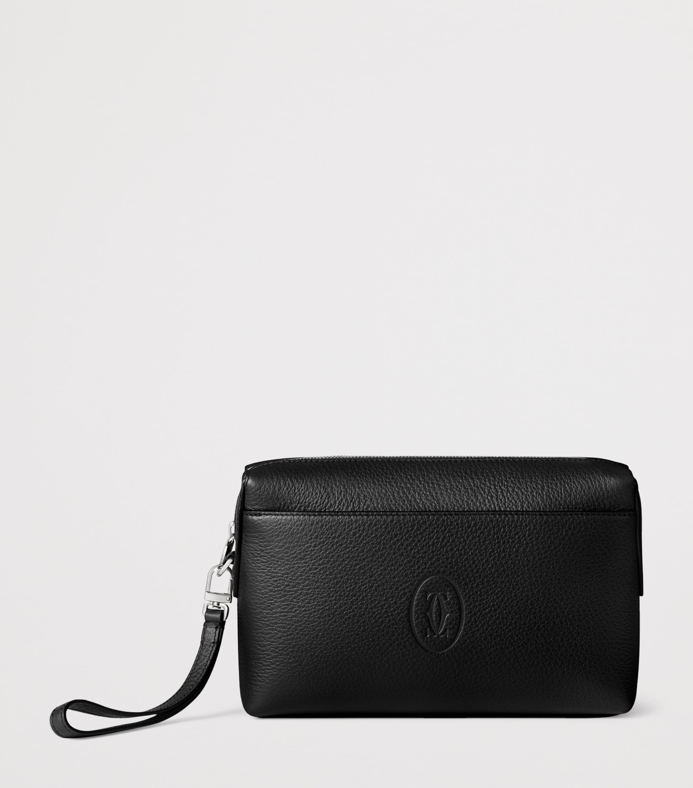 Cartier Small Calfskin Must de Cartier Pouch Black Image 4