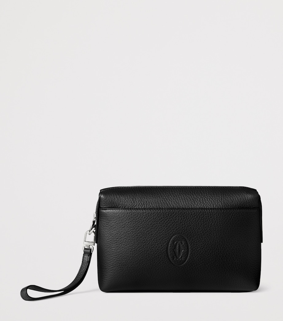Cartier Small Calfskin Must de Cartier Pouch Black Image 4