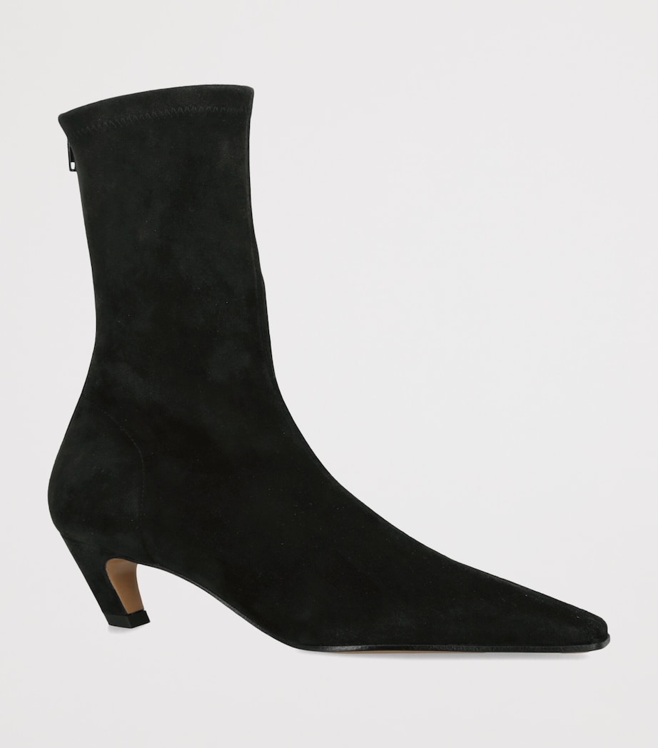 Khaite Suede Arizona Ankle Boots 40 Black Image 2