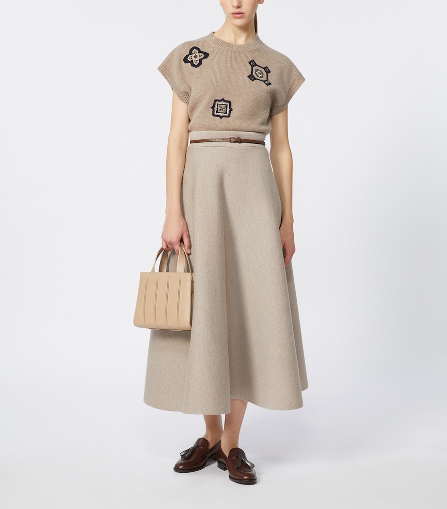 Wool-Cashmere Sweater Vest SAND Image 2