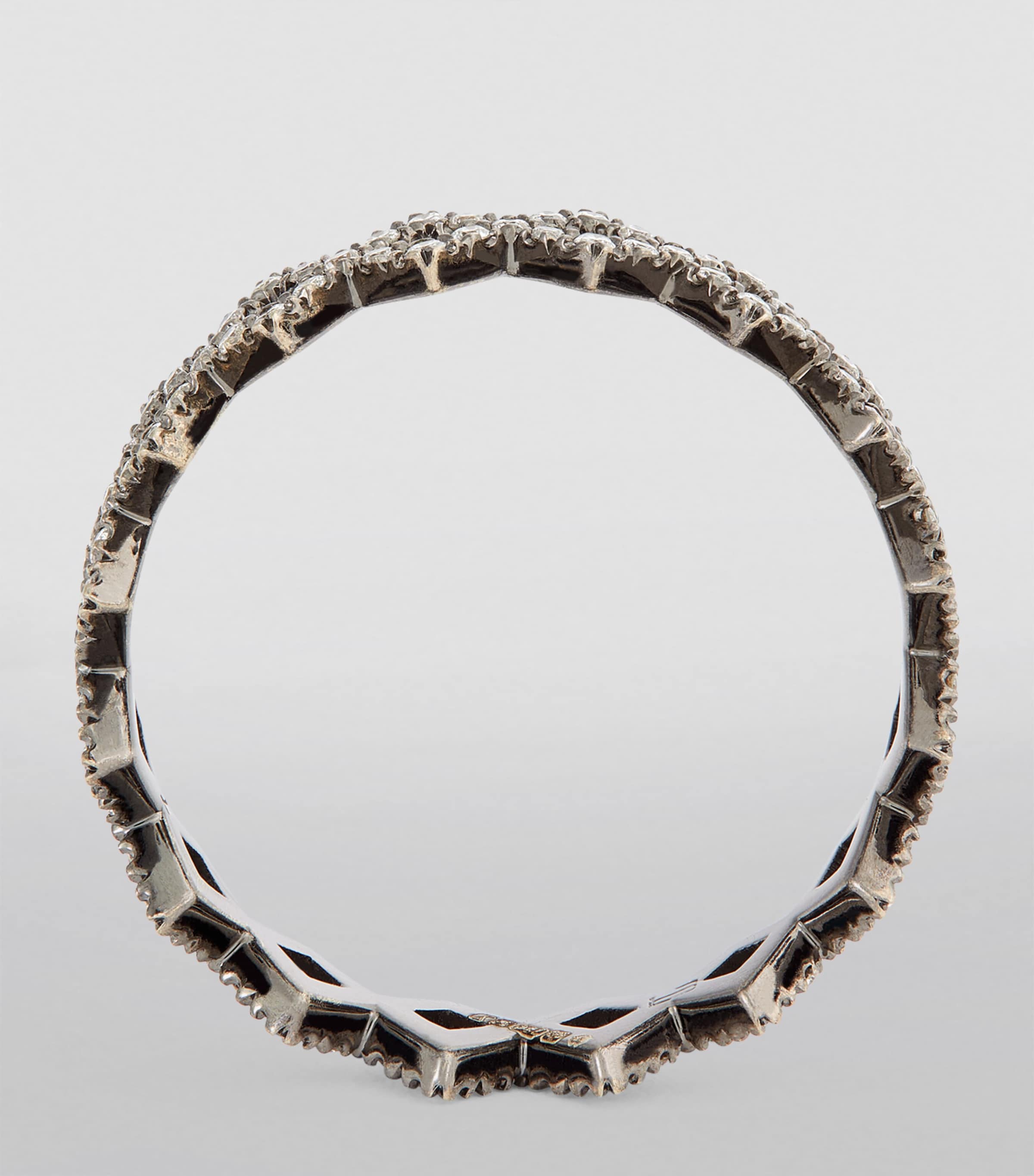 Blackened White Gold and Diamond Rex Ring WHITE GOLD Image 2