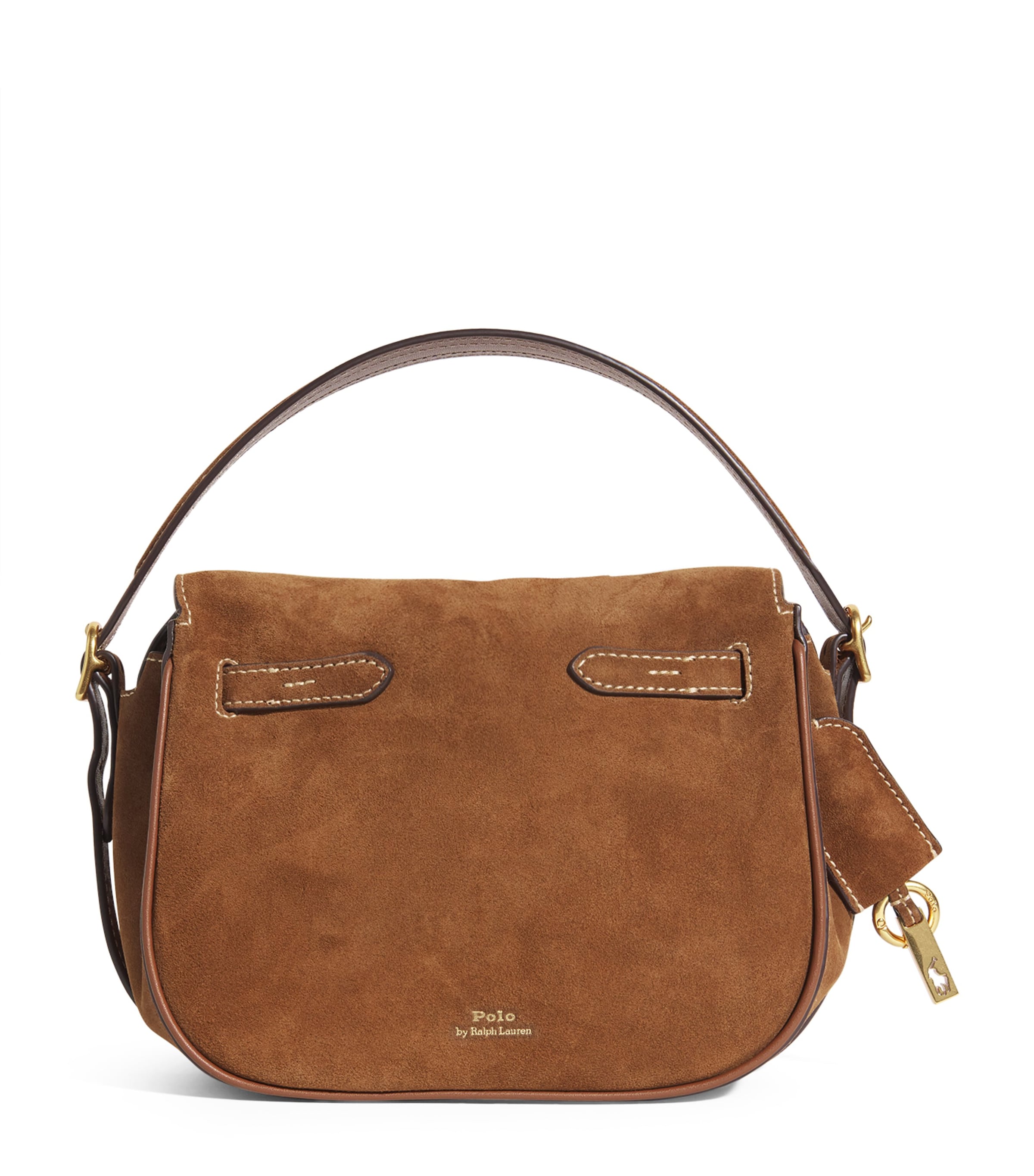 【COLOR iN ID】Suede mini cross bag Polo Ralph Lauren Mini Suede Polo ID Cross-Body Bag | Harrods US