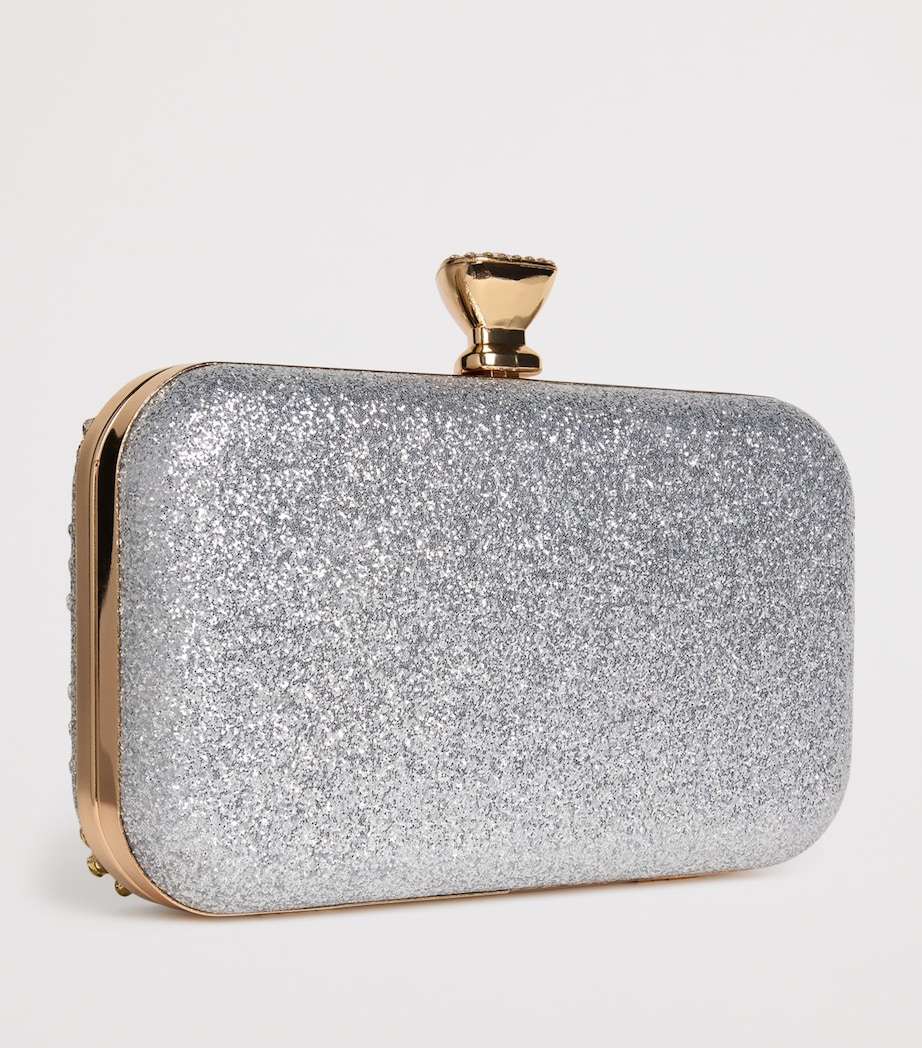 Embellished Floral Clutch Bag M-GOLD Image 2