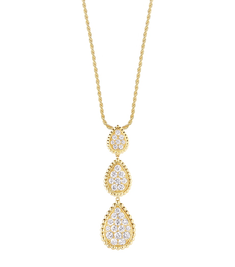Yellow Gold and Diamond Serpent Bohème Three Motifs Necklace GOLD Image 2