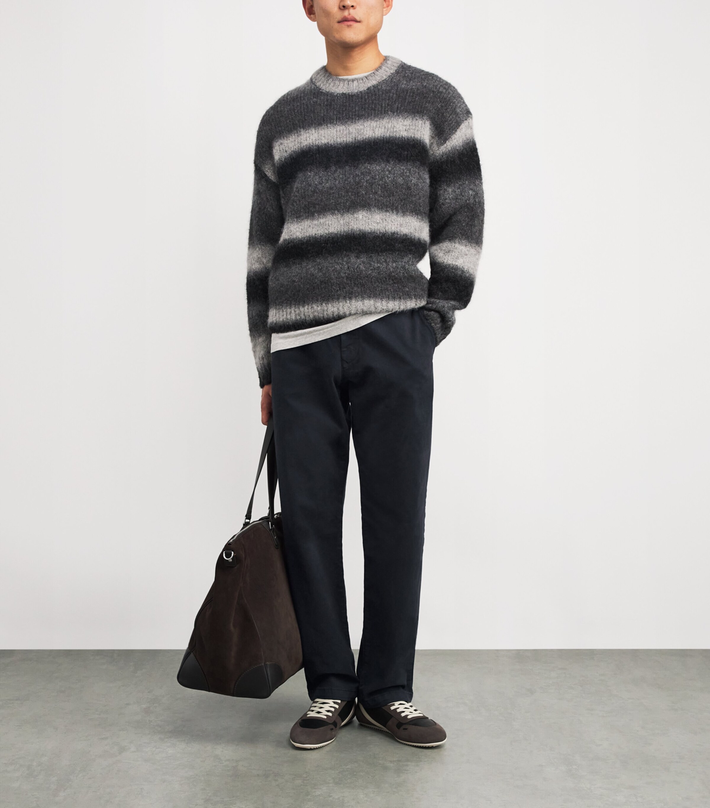 Stretch-Organic Cotton Aden Chinos NAVY BLUE Image 2