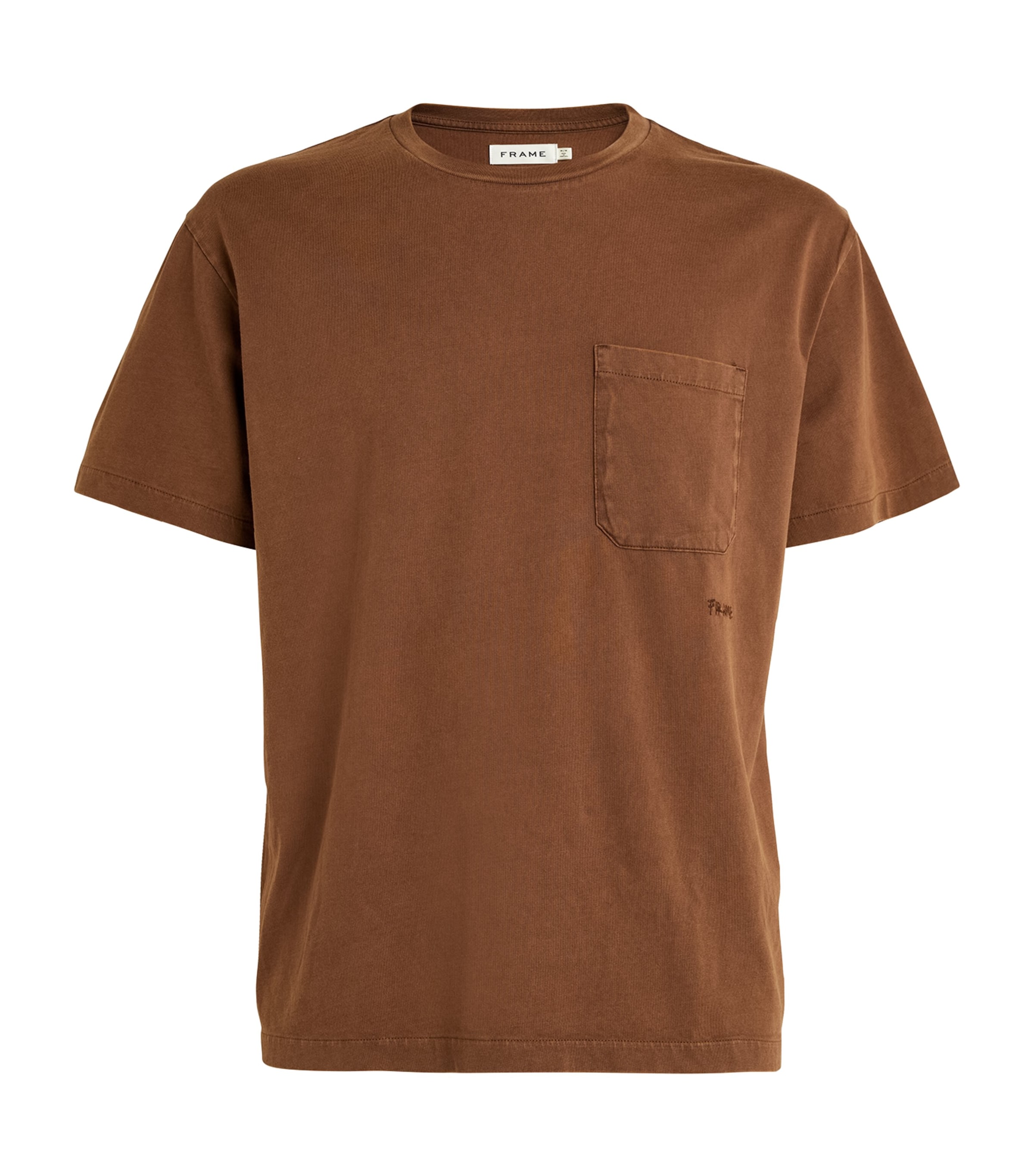 Shop Frame Cotton T-shirt In Brown