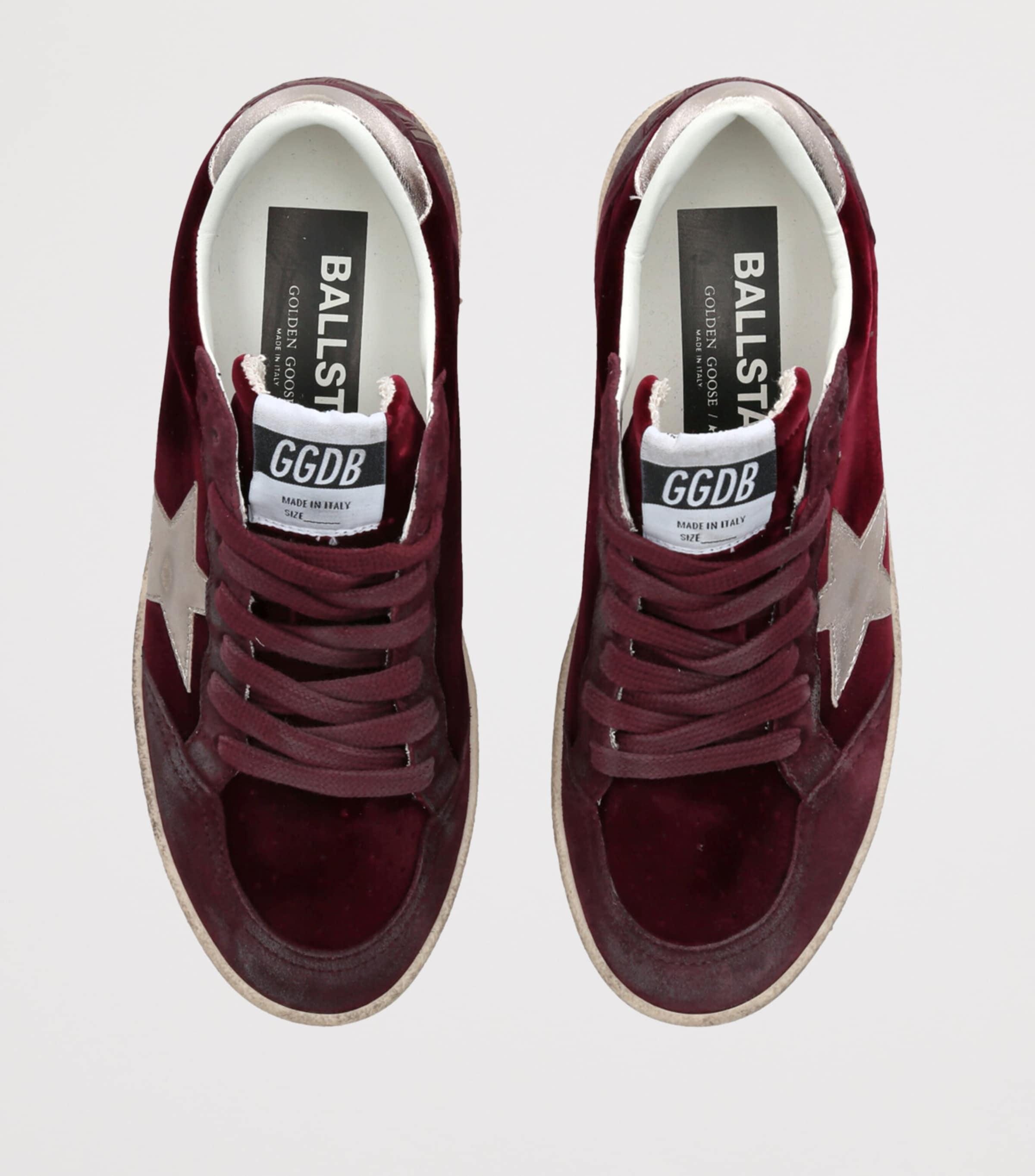 Suede Ball Star Sneakers RED Image 4