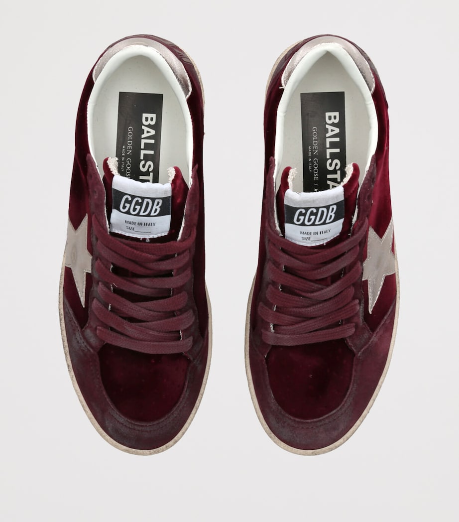 Suede Ball Star Sneakers RED Image 4