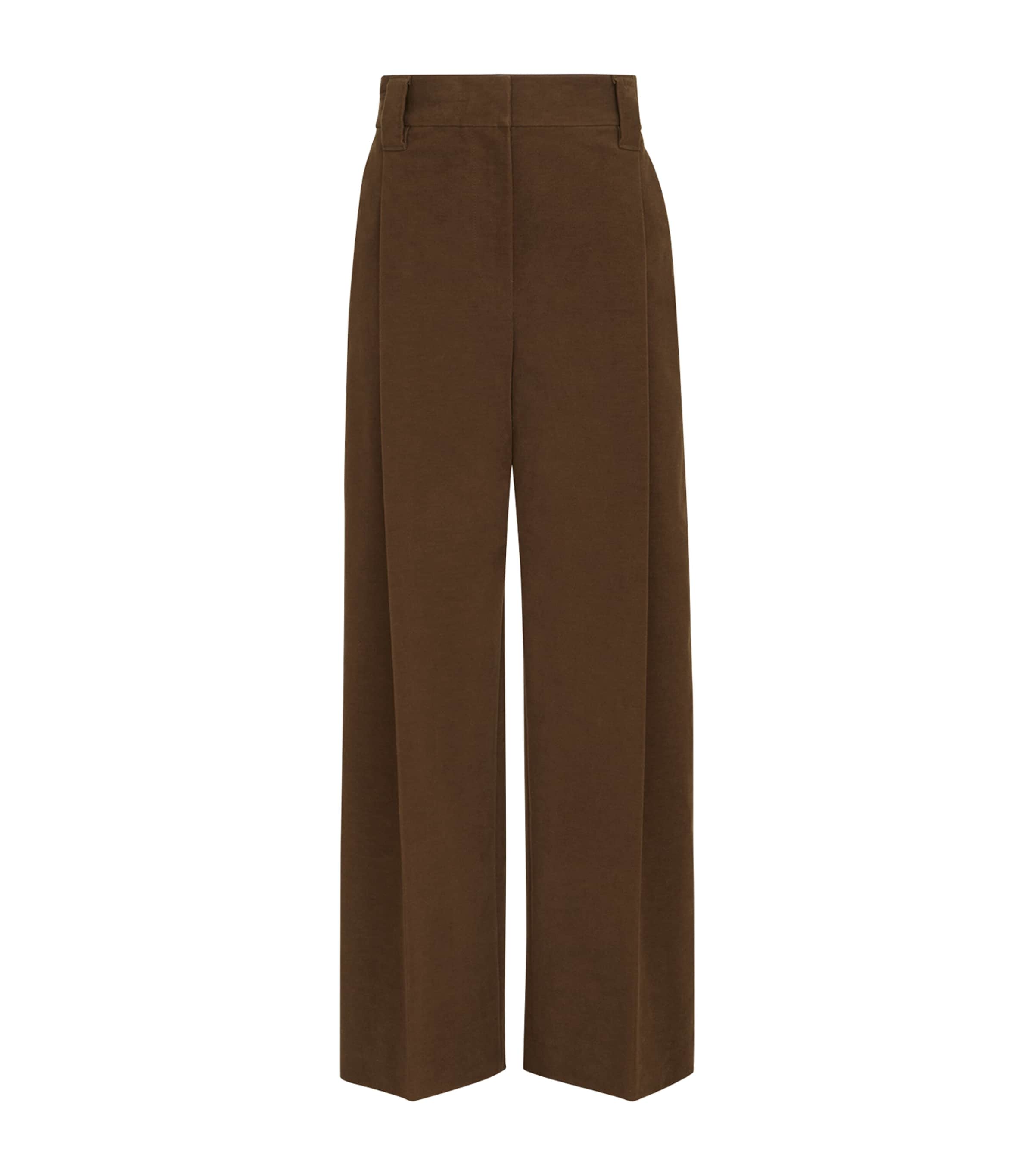 Brunello Cucinelli Womens Moleskin Sartorial Trousers Image 1