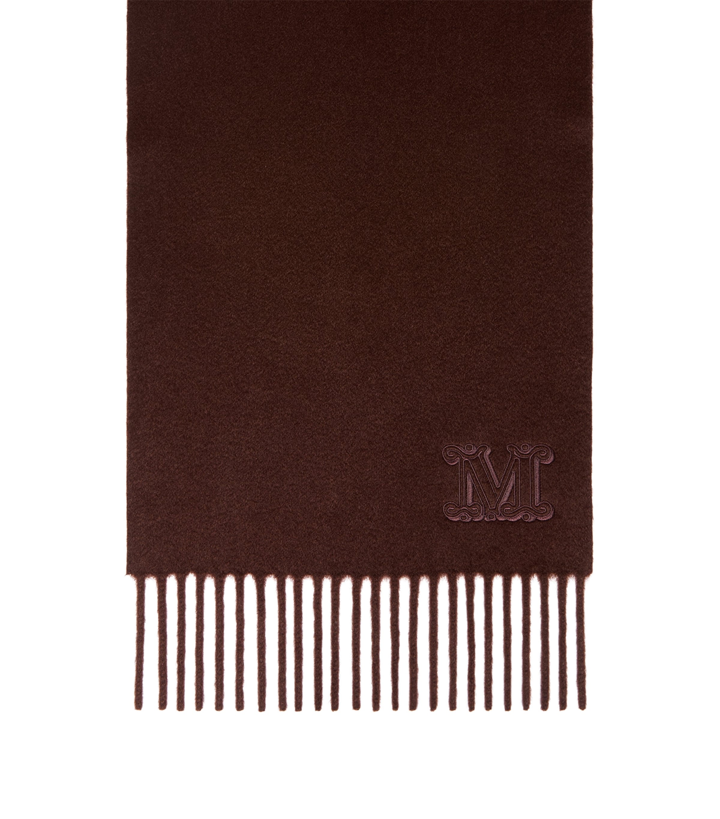 Max Mara Cashmere Monogram Scarf Rust Image 1