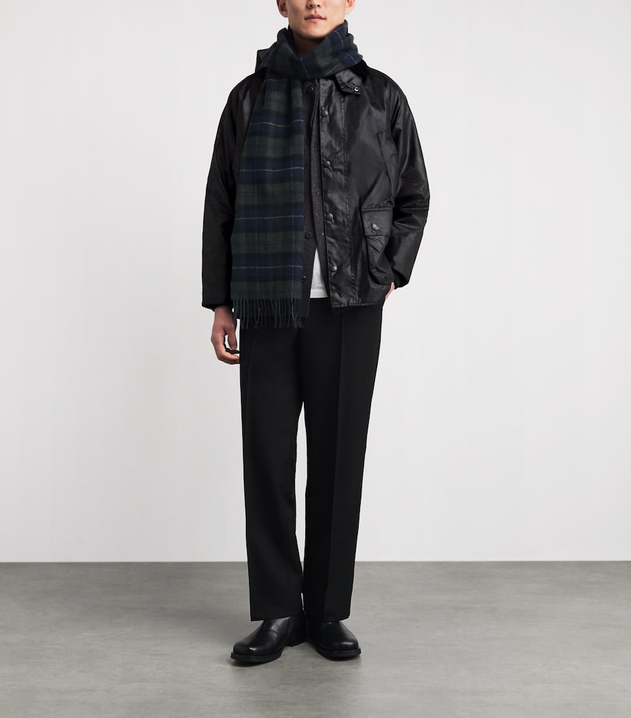 Waxed Bedale Jacket BLACK Image 2