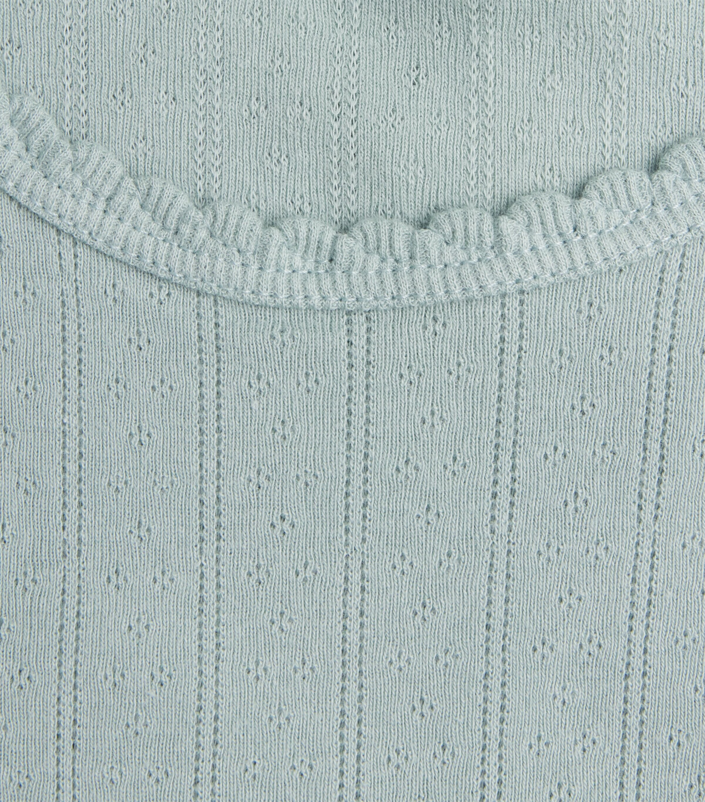 LESET Womens Classic Pointelle Vest Eucalyptus Image 6
