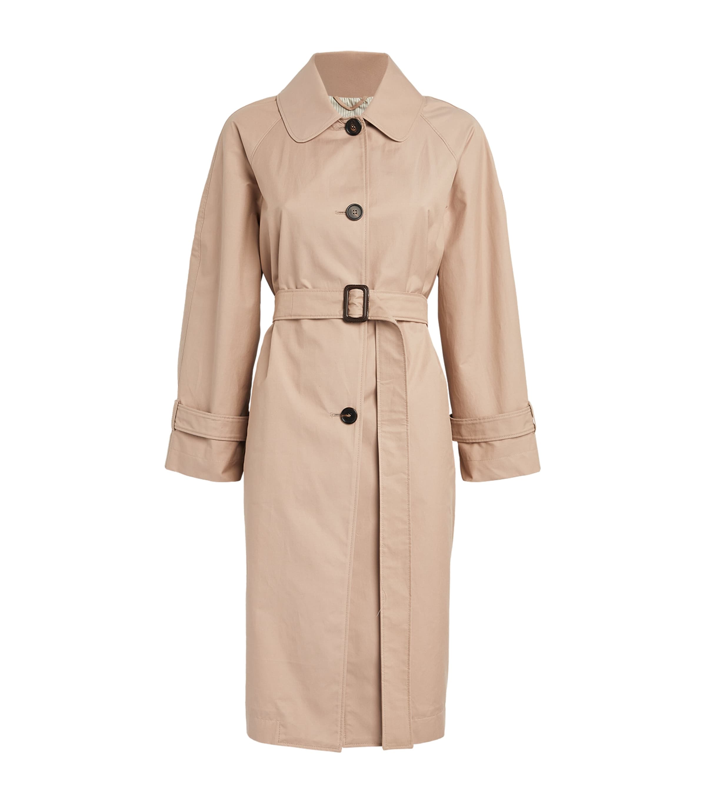 Shop Max Mara Single-breasted Trench Coat In Pink