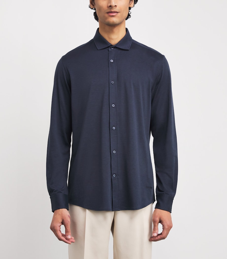 Silk-Cotton Shirt 43276 NIGHT BLUE Image 3