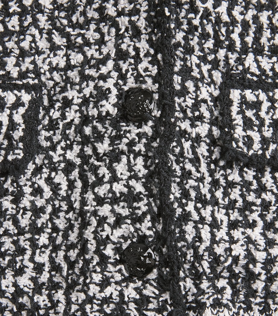 Cotton-Blend Textured Jacket BLACK/WHITE Image 5
