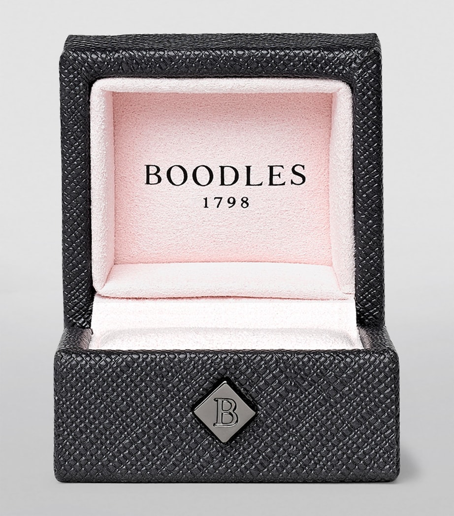 Platinum, Rose Gold and Diamond Be Boodles Motif Ring PLATINUM Image 3