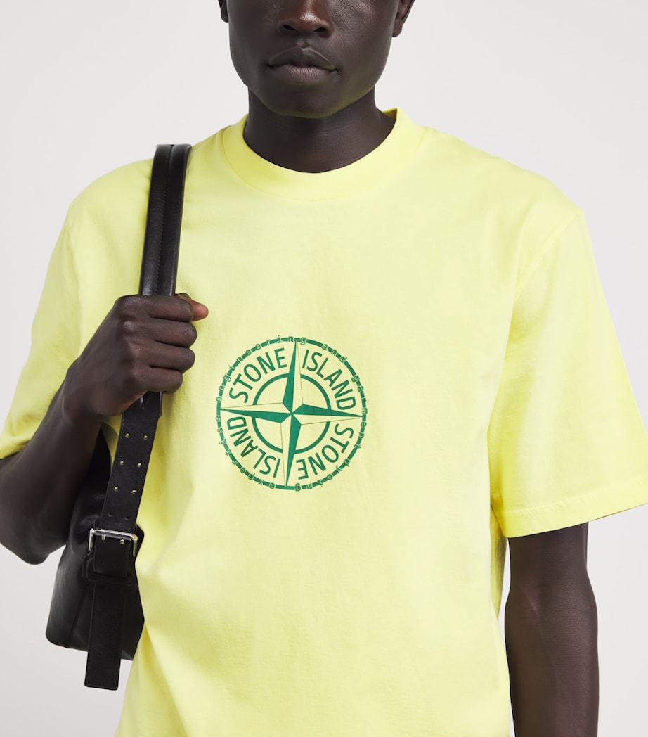 Stone Island Mens Cotton Logo T-Shirt Image 3