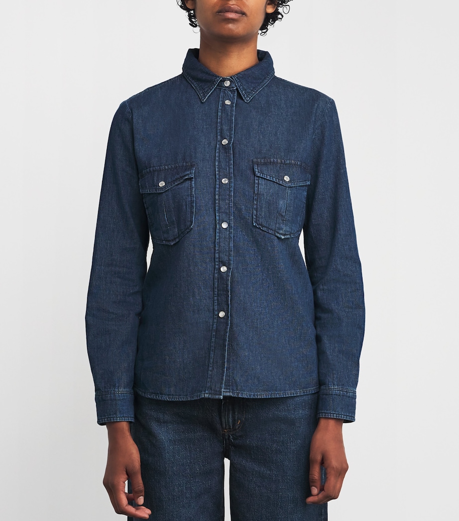 Denim Shirt NAVY Image 3