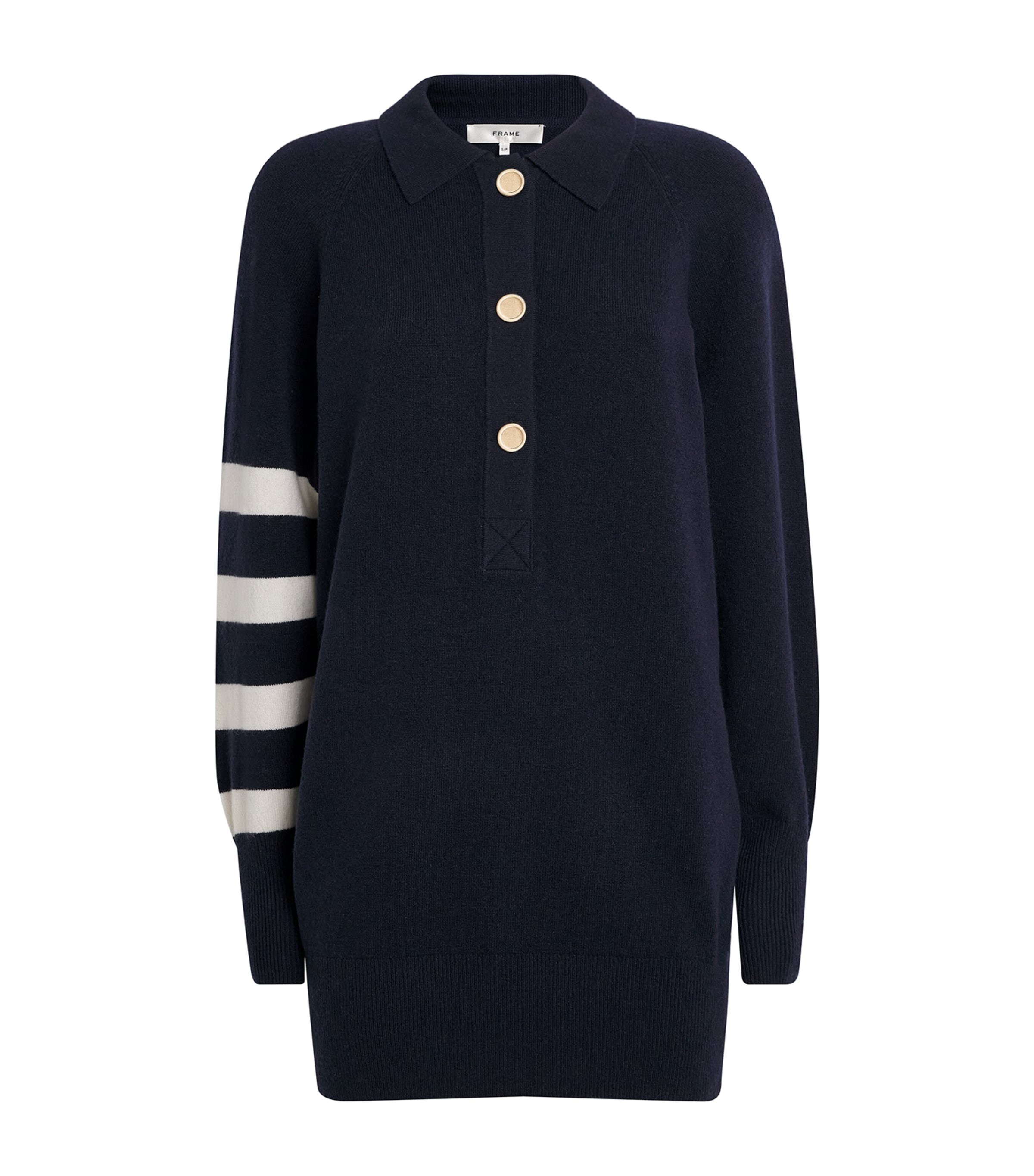 FRAME WOOL-BLEND RUGBY TUNIC SWEATER
